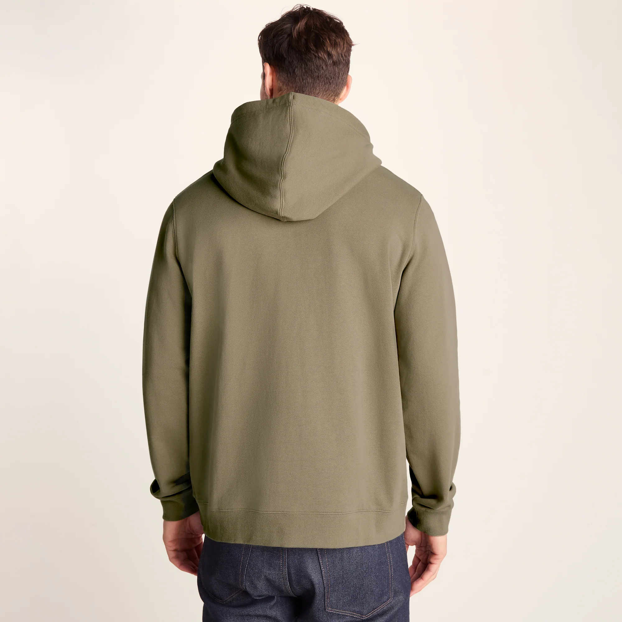 Carlton Mens Oversized Heavyweight 100% Cotton Hoody - Mushroom - Image 3