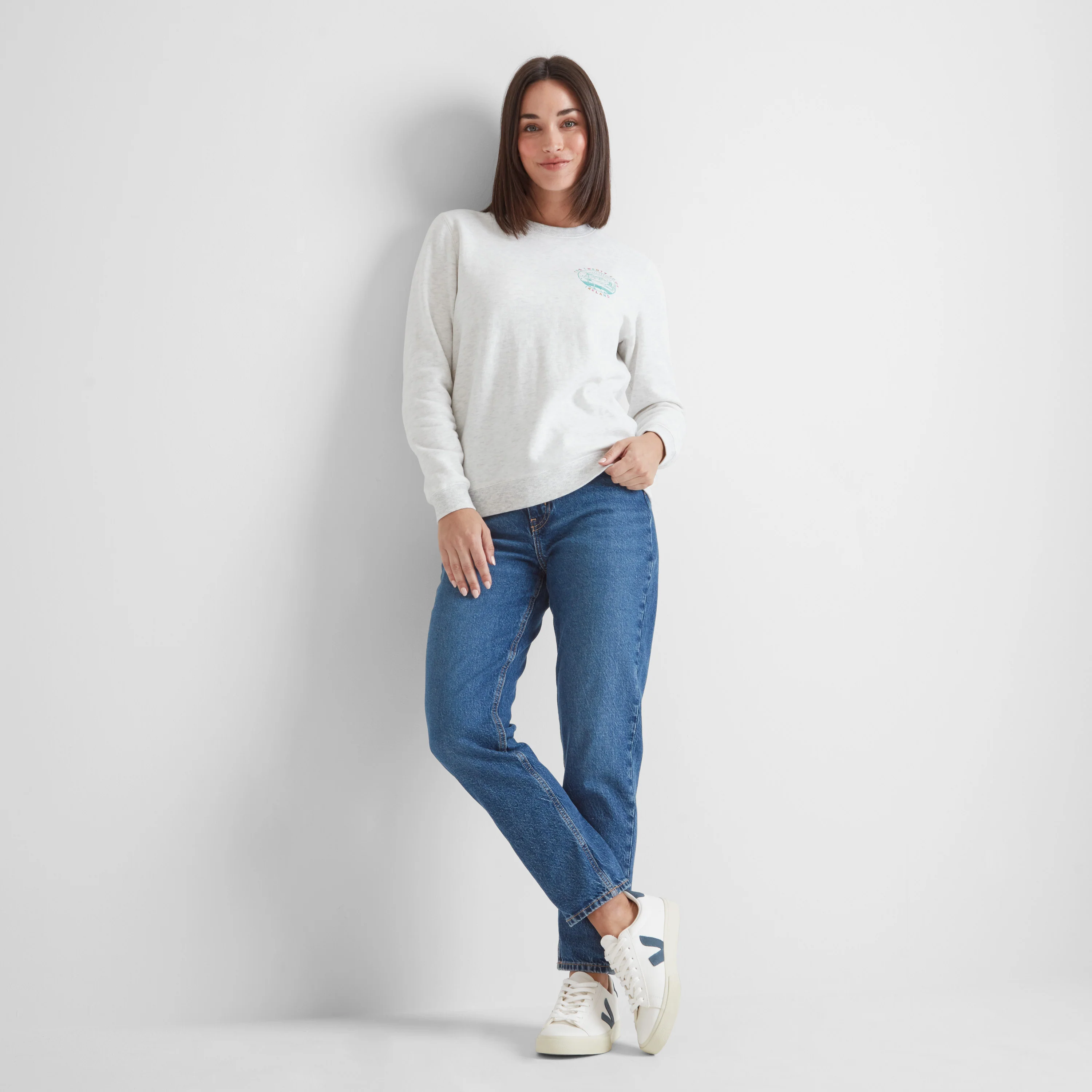 Castle Womens Supersoft Sweatshirt - Ice Grey Marl