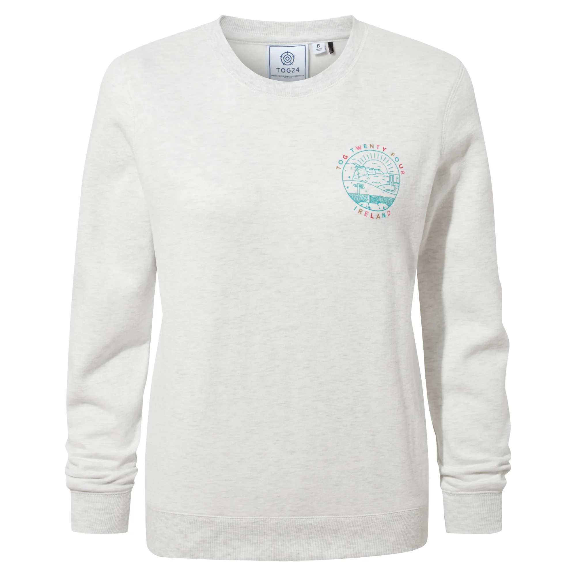 Castle Womens Supersoft Sweatshirt - Ice Grey Marl - Image 5