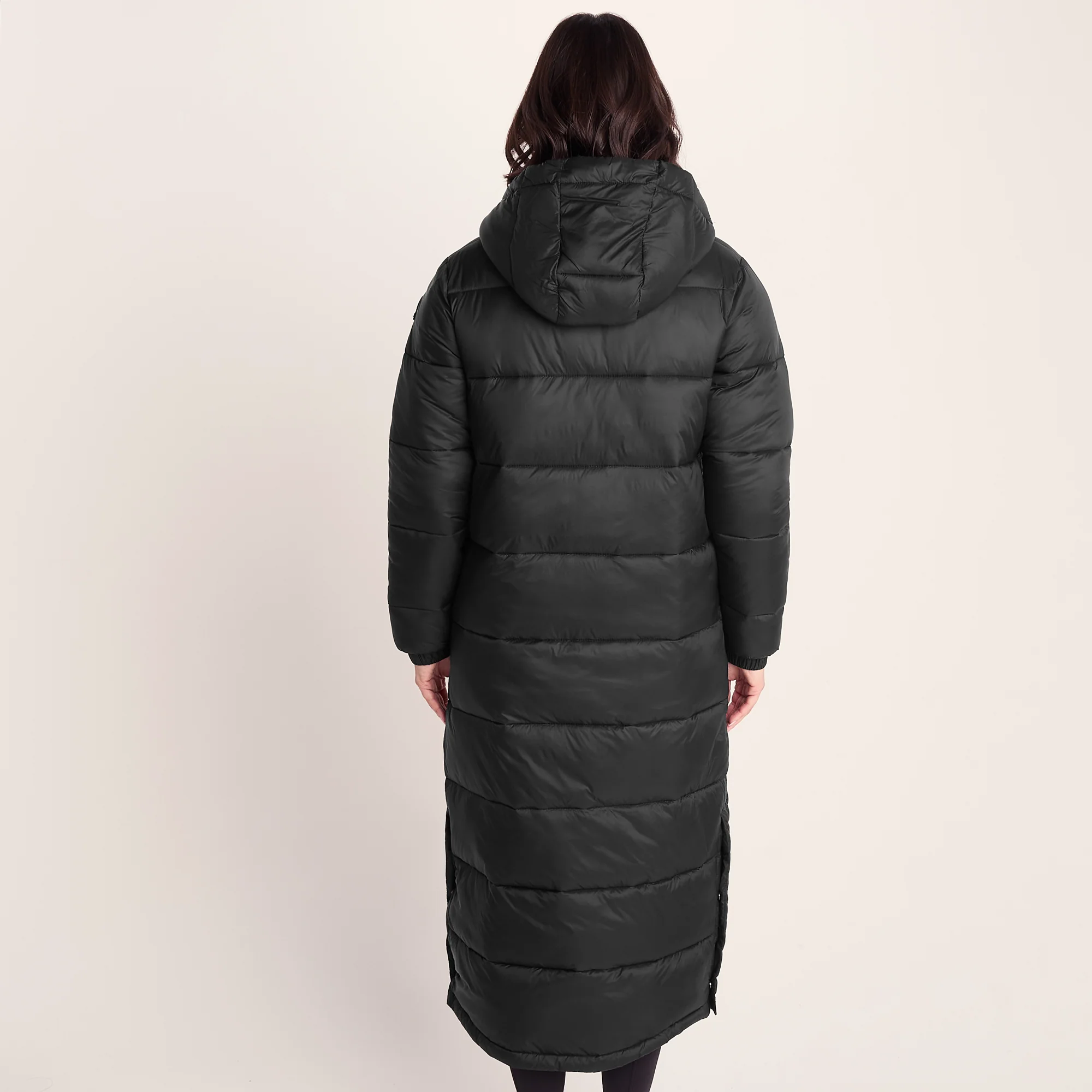 Cautley Womens Long Padded Shower Resistant Jacket - Black - Image 4