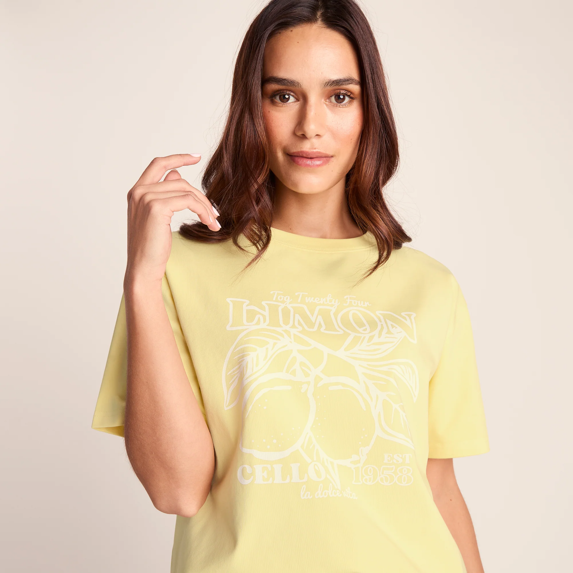 Cello Womens Relaxed Fit Premium Supersoft T-Shirt - Butter Yellow - Image 5
