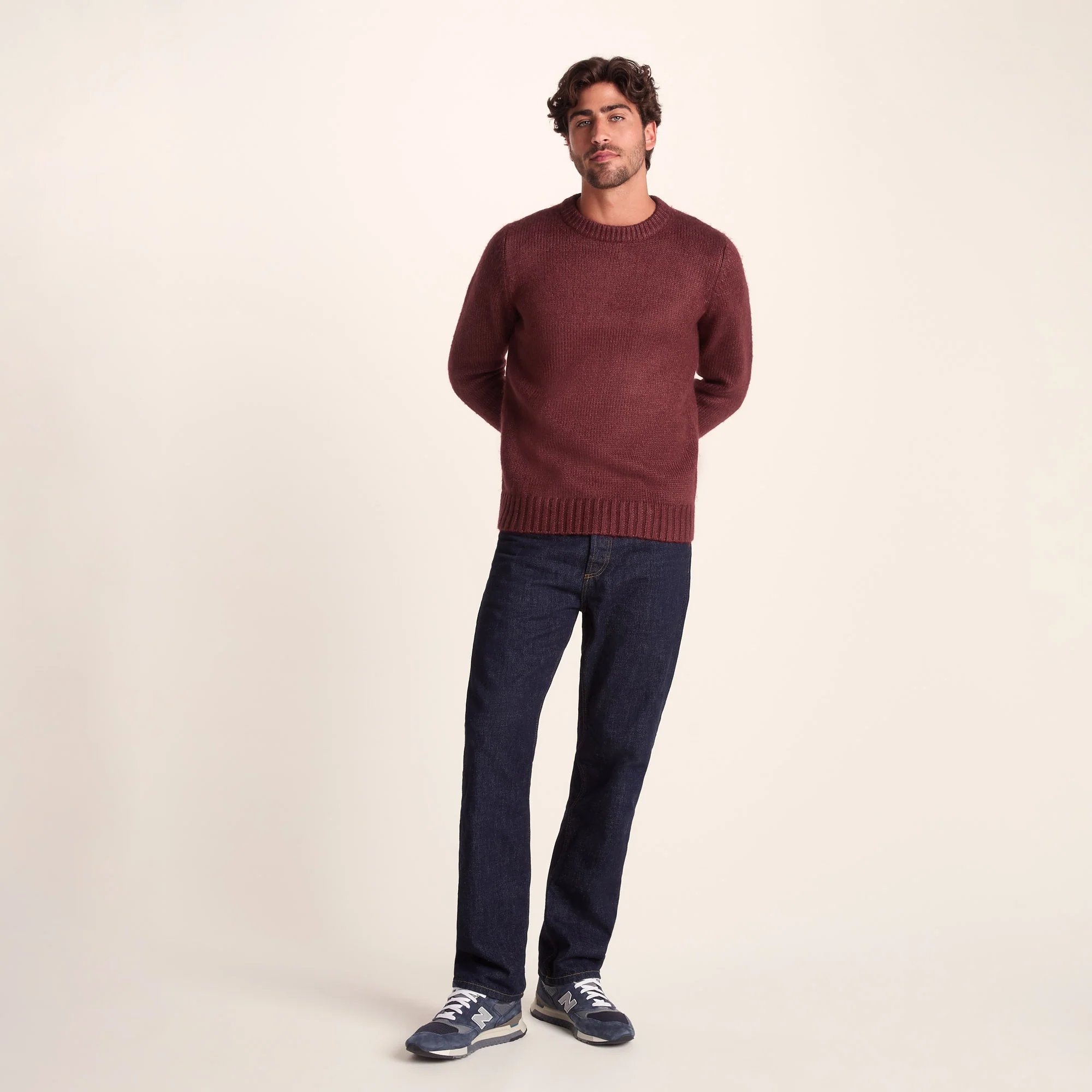 Cicero Mens Knitted Jumper - Port Marl - Image 2