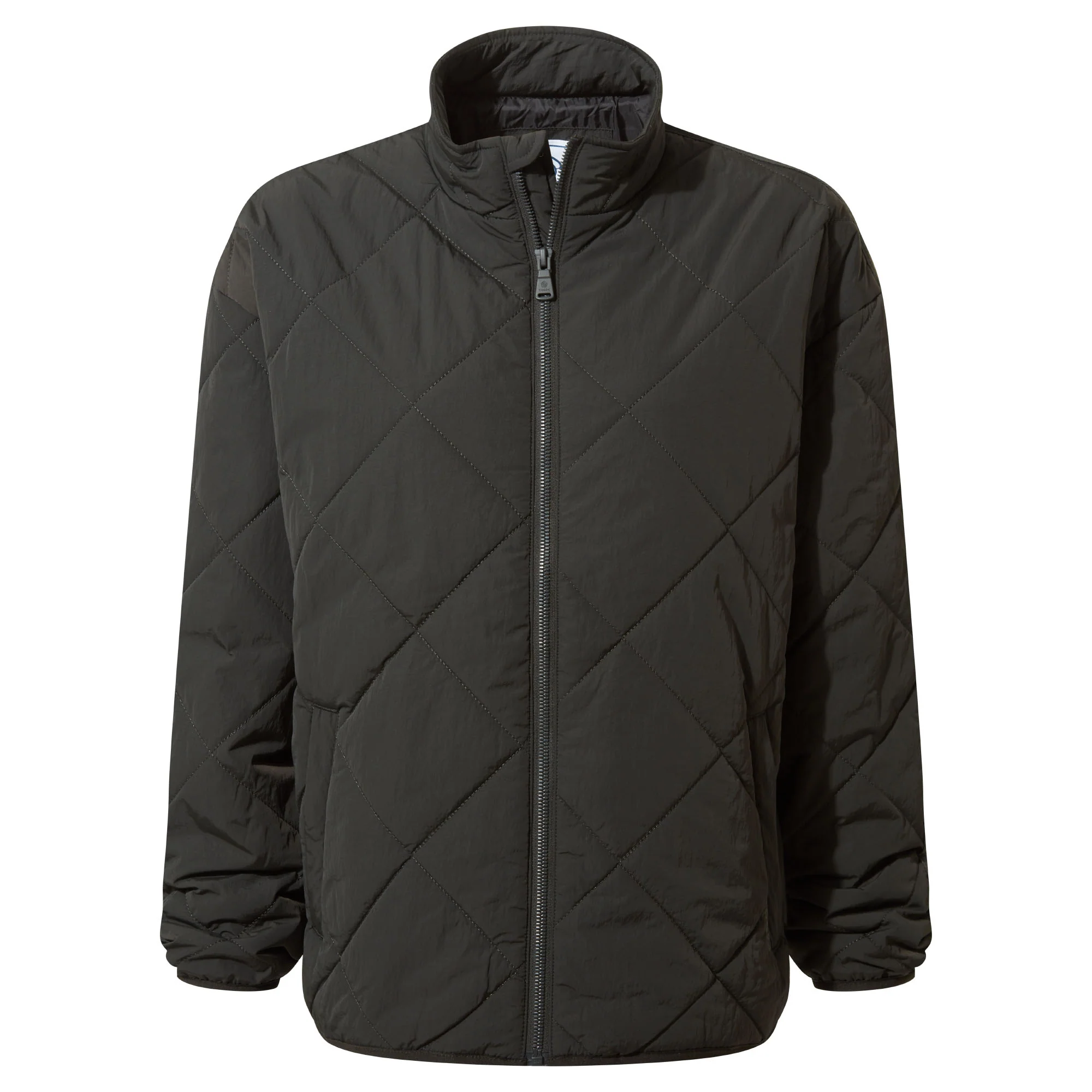 Cirnan Womens Shower Resistant Insulated Packaway Jacket - Washed Black - Image 8