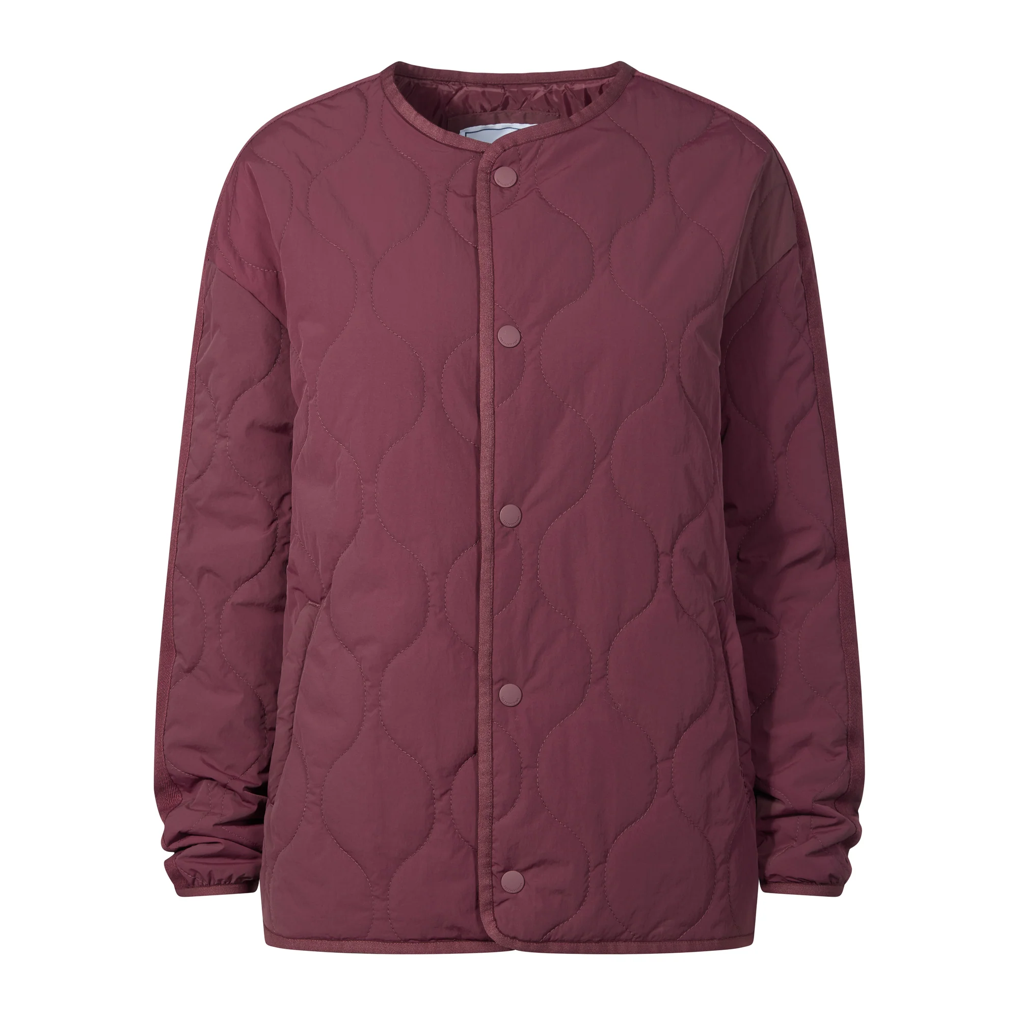 Cleadon Womens Relaxed Fit Shower Resistant Lightweight Insulated Jacket - Black Raspberry - Image 8