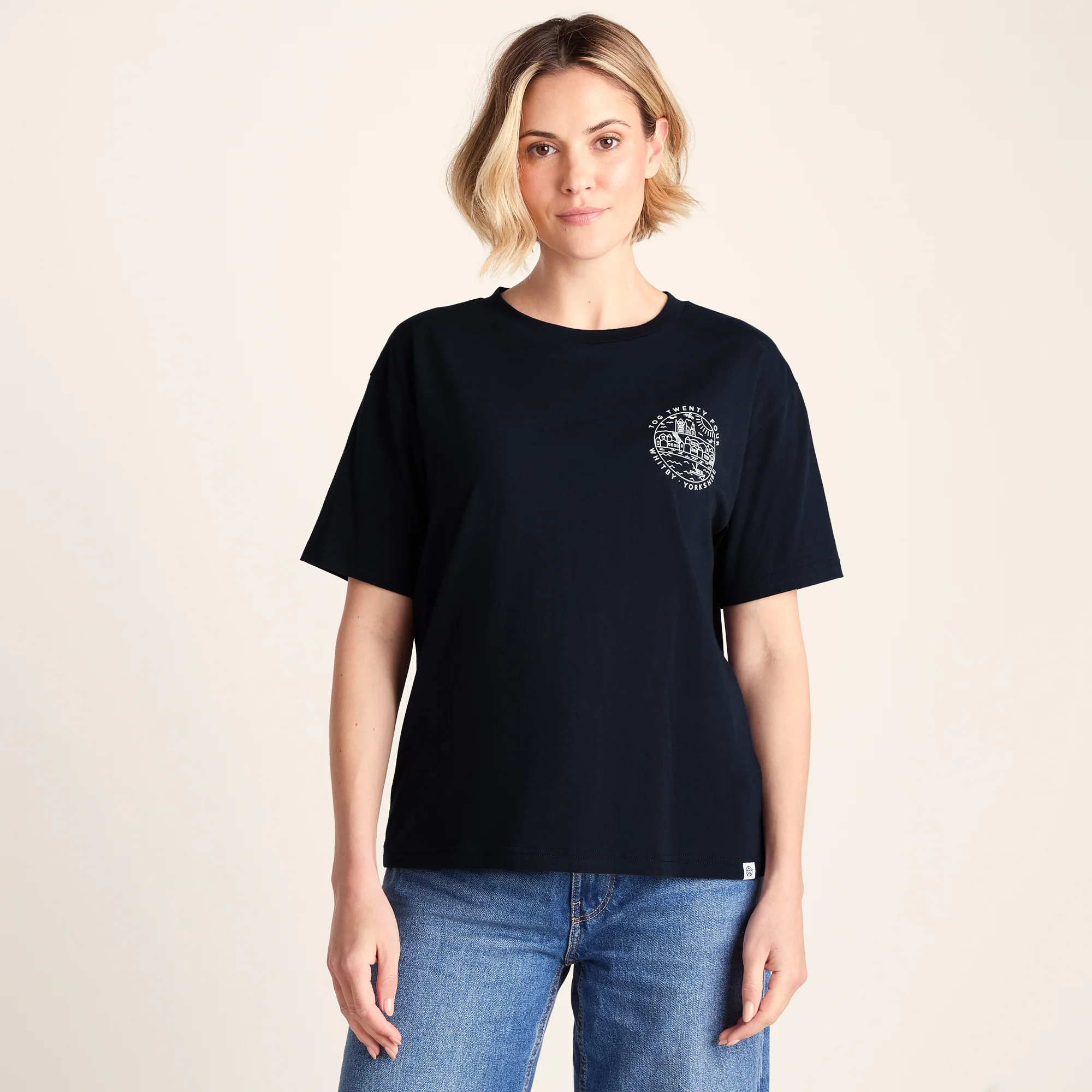 Coast Womens 100% Cotton Supersoft Relaxed Fit T-Shirt - Dark Indigo