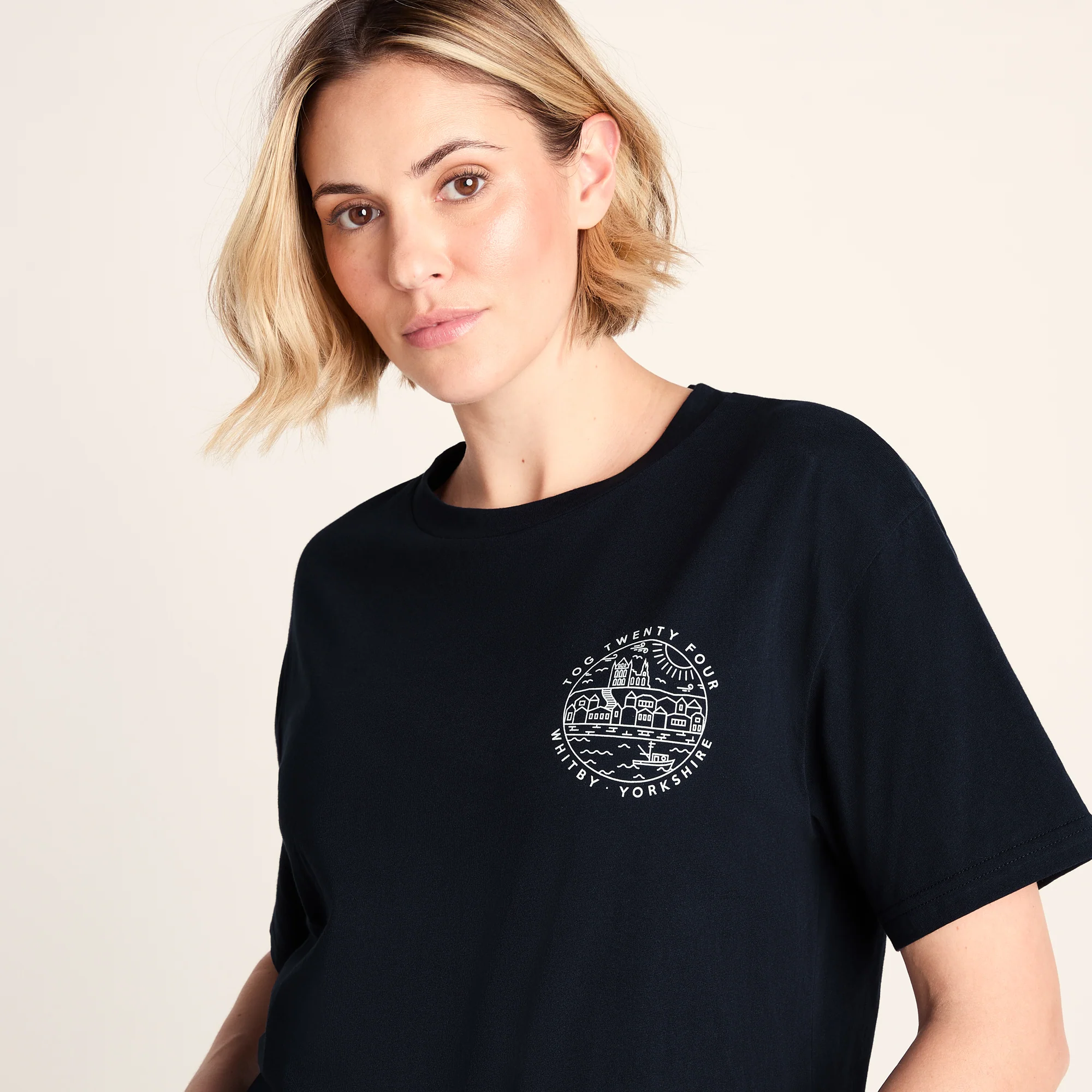 Coast Womens 100% Cotton Supersoft Relaxed Fit T-Shirt - Dark Indigo - Image 5