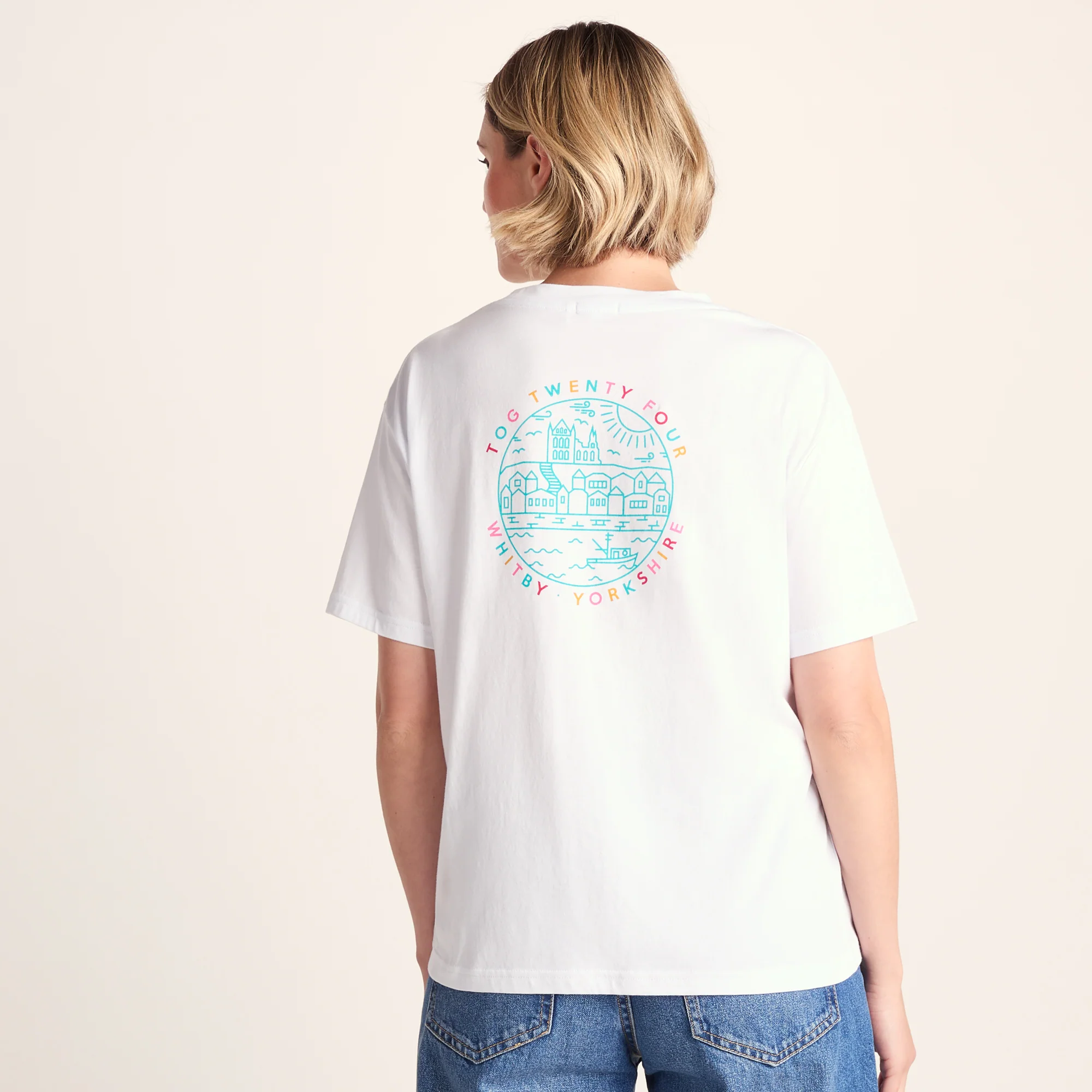 Coast Womens 100% Cotton Supersoft Relaxed Fit T-Shirt - Optic White - Image 3