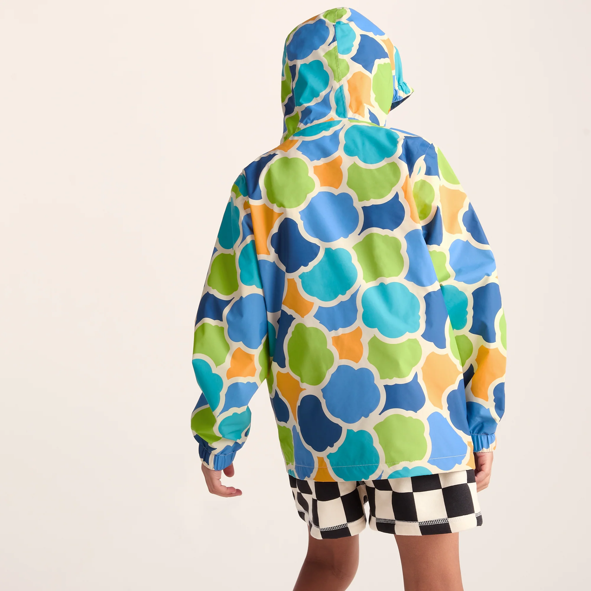 Cohampshire Kids Shaun the Sheep Waterproof Jacket - Lime Cloud Print - Image 3