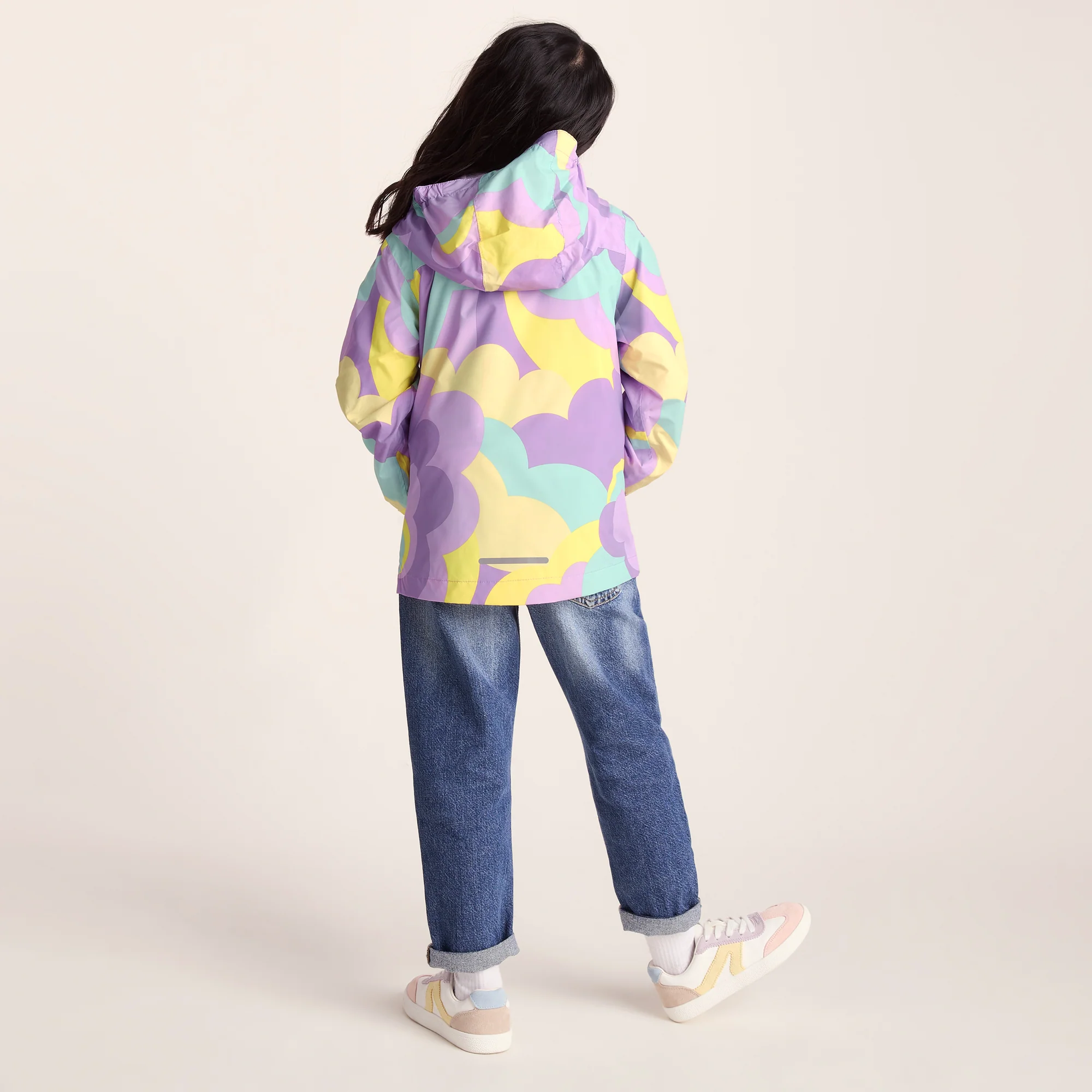 Copley Kids Waterproof Jacket - Lilac Cloud Print - Image 3