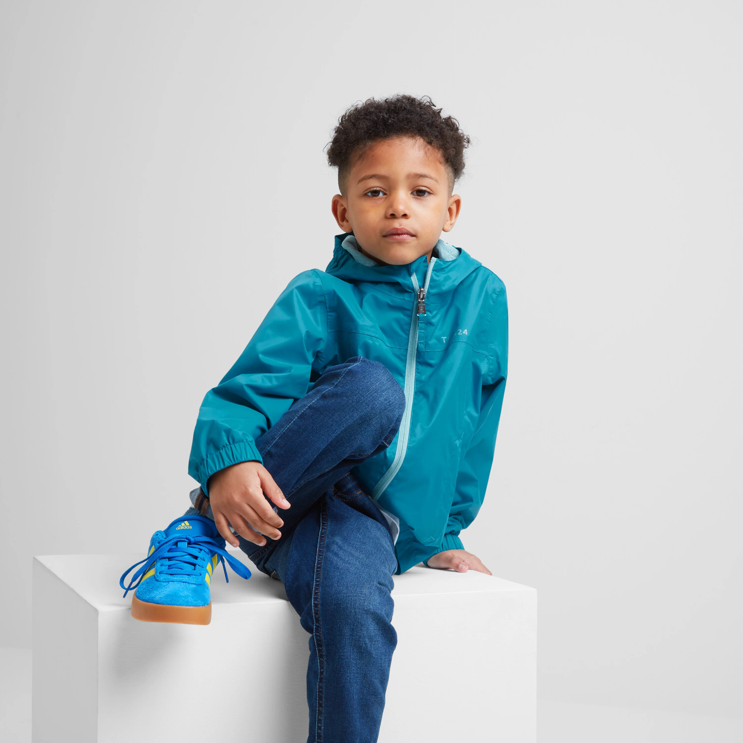 Copley Kids Waterproof Jacket - Mosaic Blue - Image 4