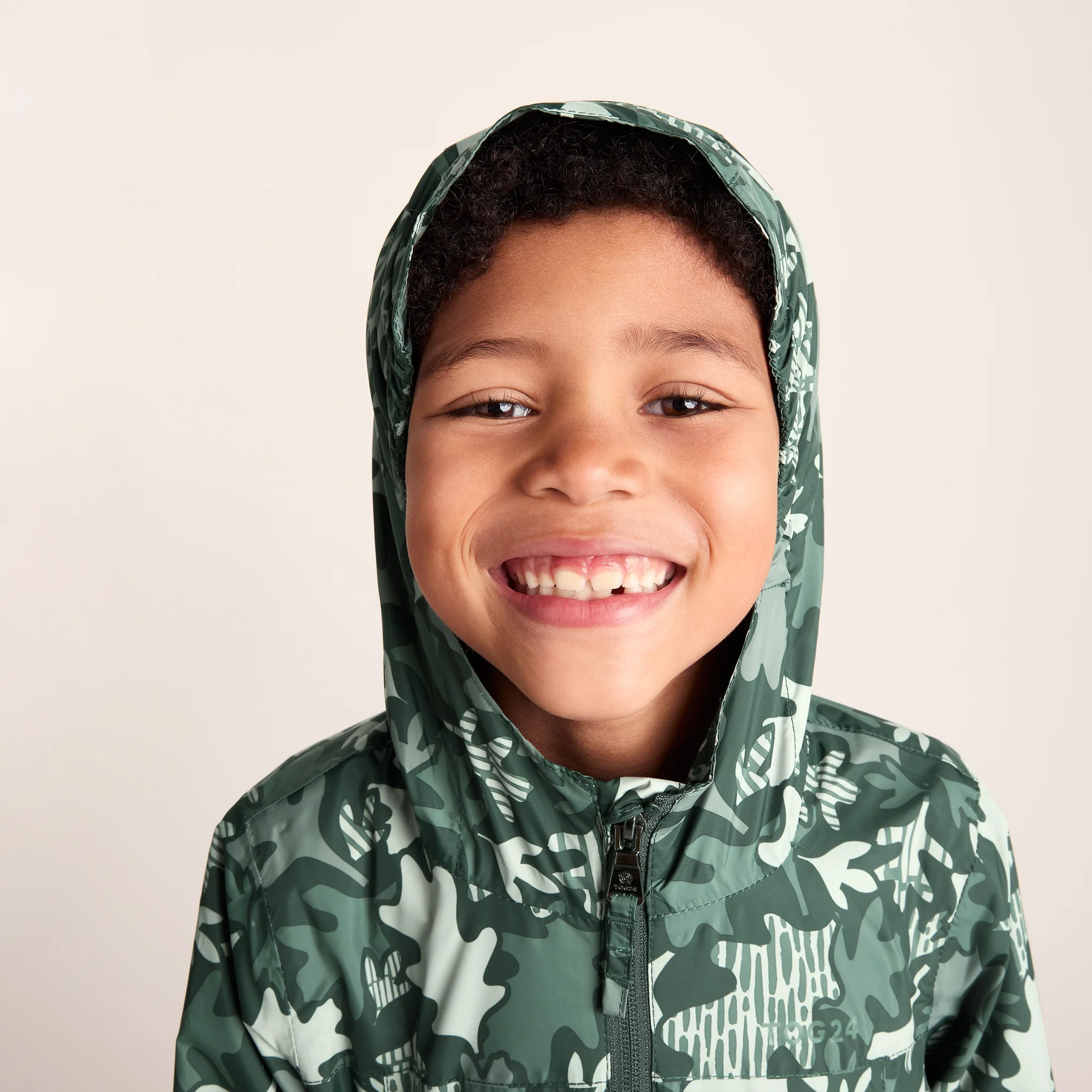 Copley Kids Waterproof Jacket - Oak Leaf Print - Image 7