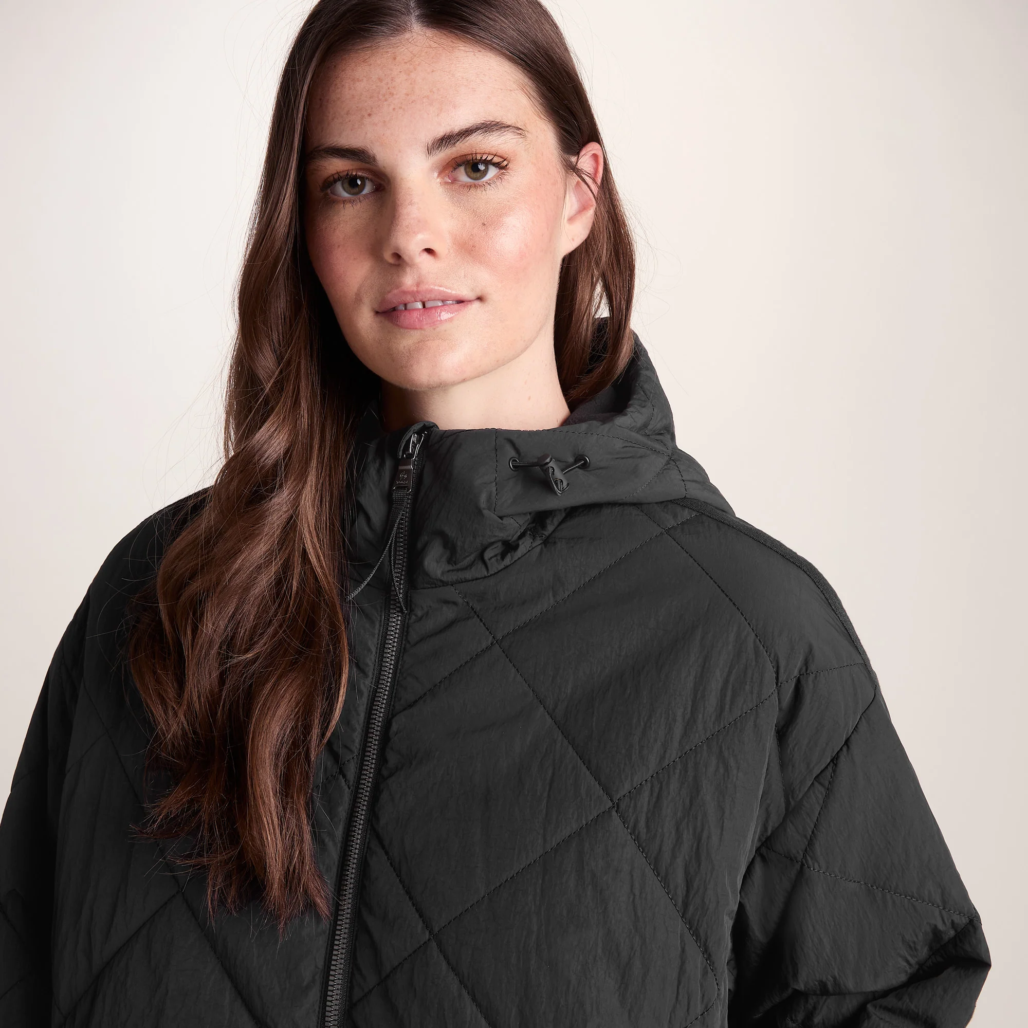 Corlae Womens Oversized Shower Resistant Insulated Jacket - Black - Image 2