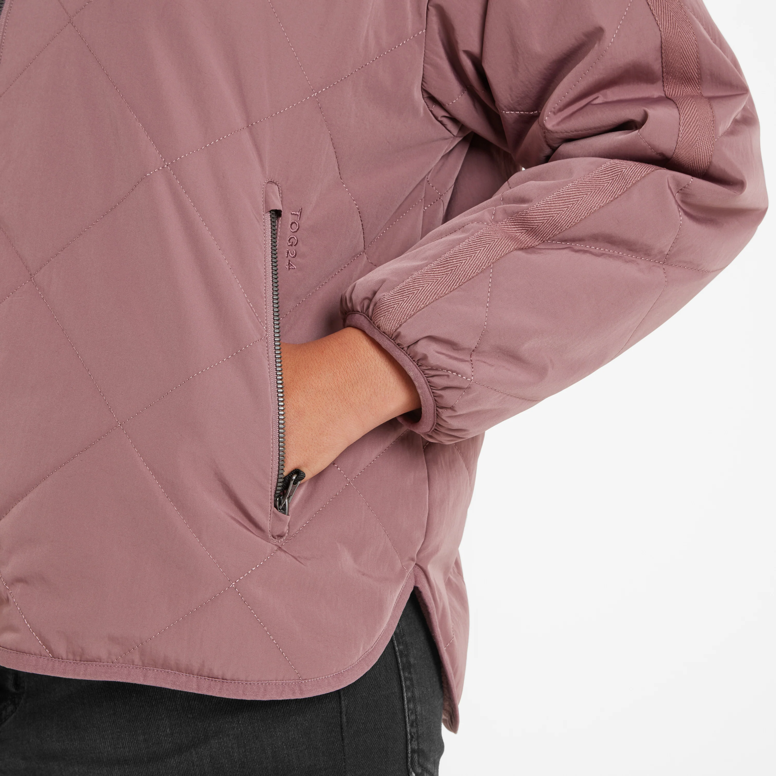 Corlae Womens Oversized Shower Resistant Insulated Jacket - Mauve - Image 5