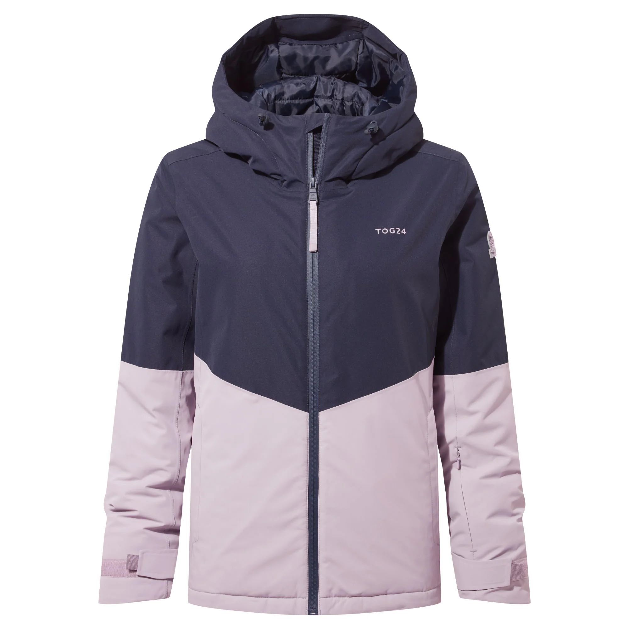 Corvara Womens Waterproof Insulated Ski Jacket - Oxford Blue/Lavender Grey - Image 19