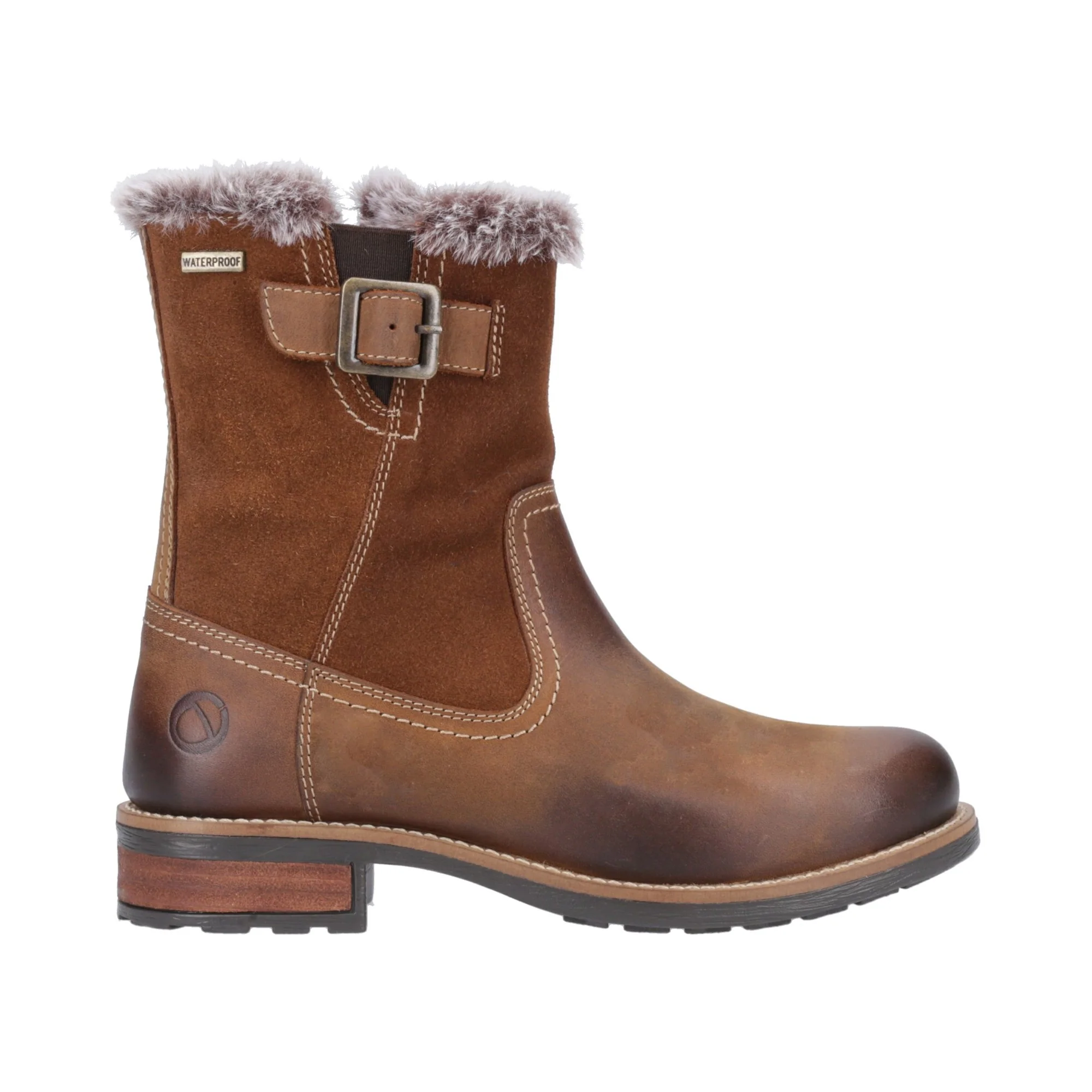 Cotswold Kemerton Womens Ankle Boots - Tan - Image 4