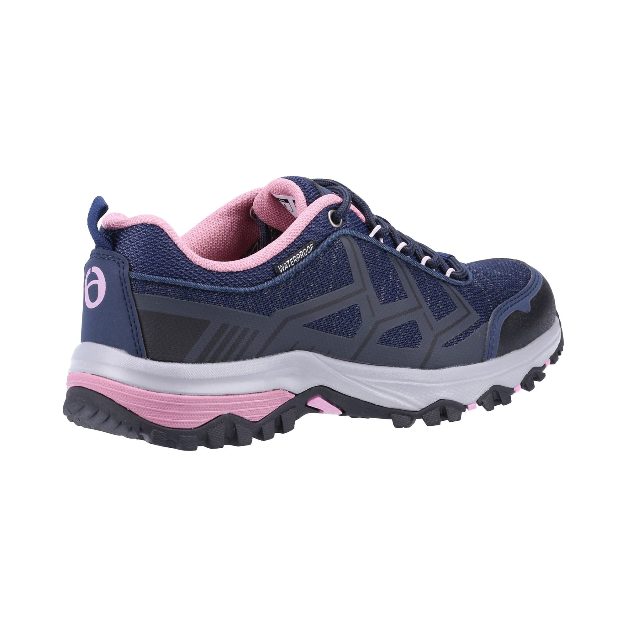 Cotswold Wychwood Recycled Womens Walking Shoe - Navy/Pink - Image 2