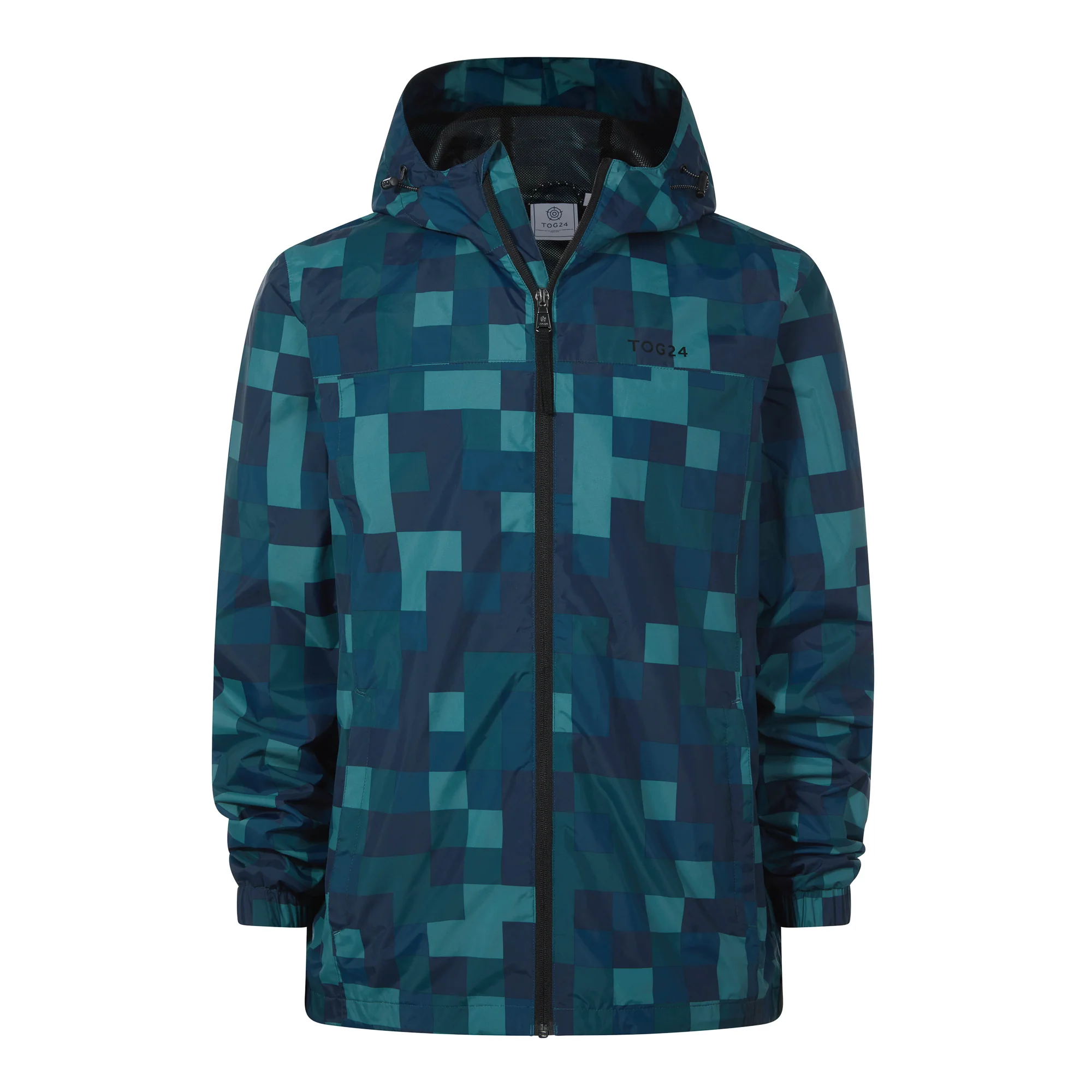 Craven Mens Waterproof Packaway Jacket - Blue Pixel - Image 7