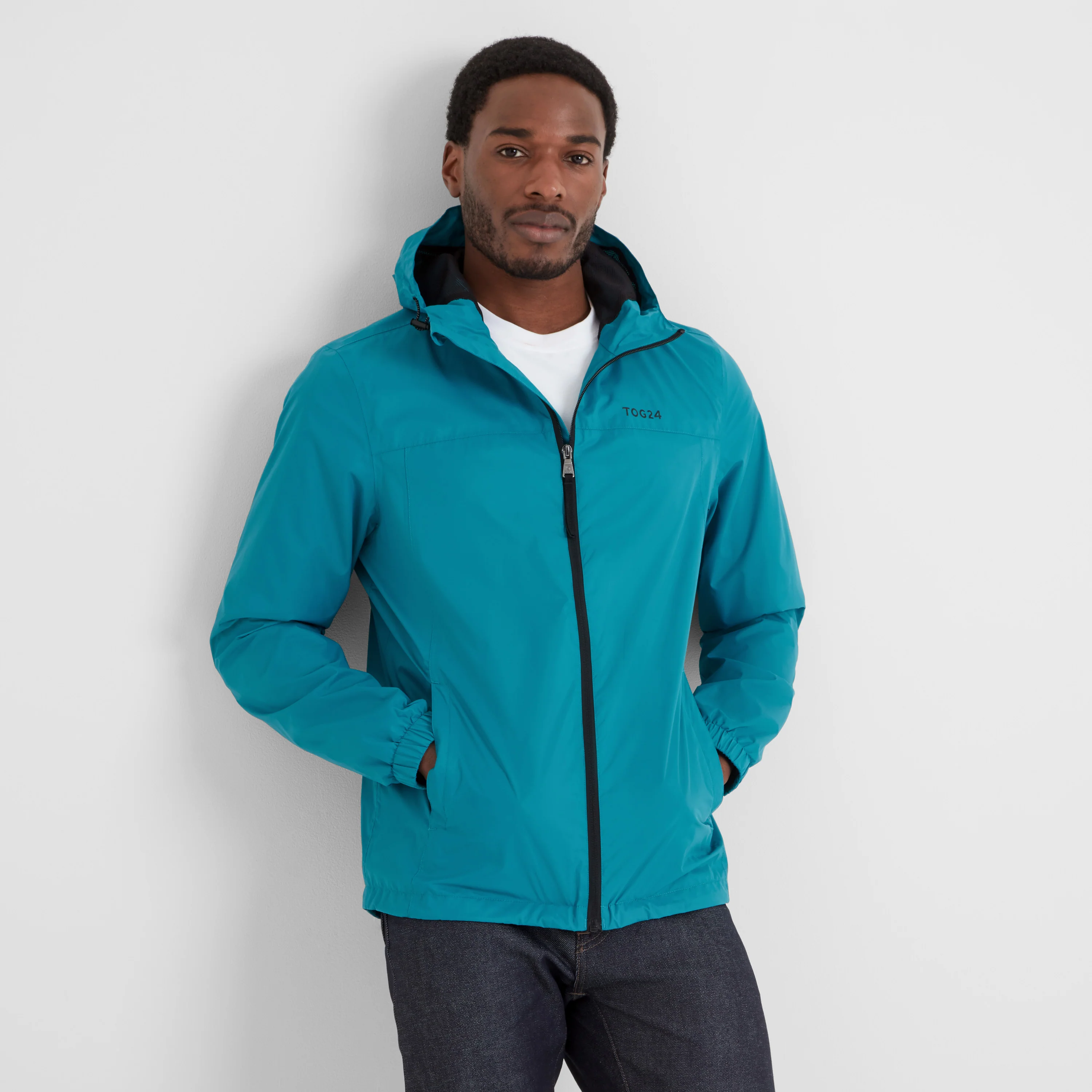 Craven Mens Waterproof Packaway Jacket - Mosaic Blue