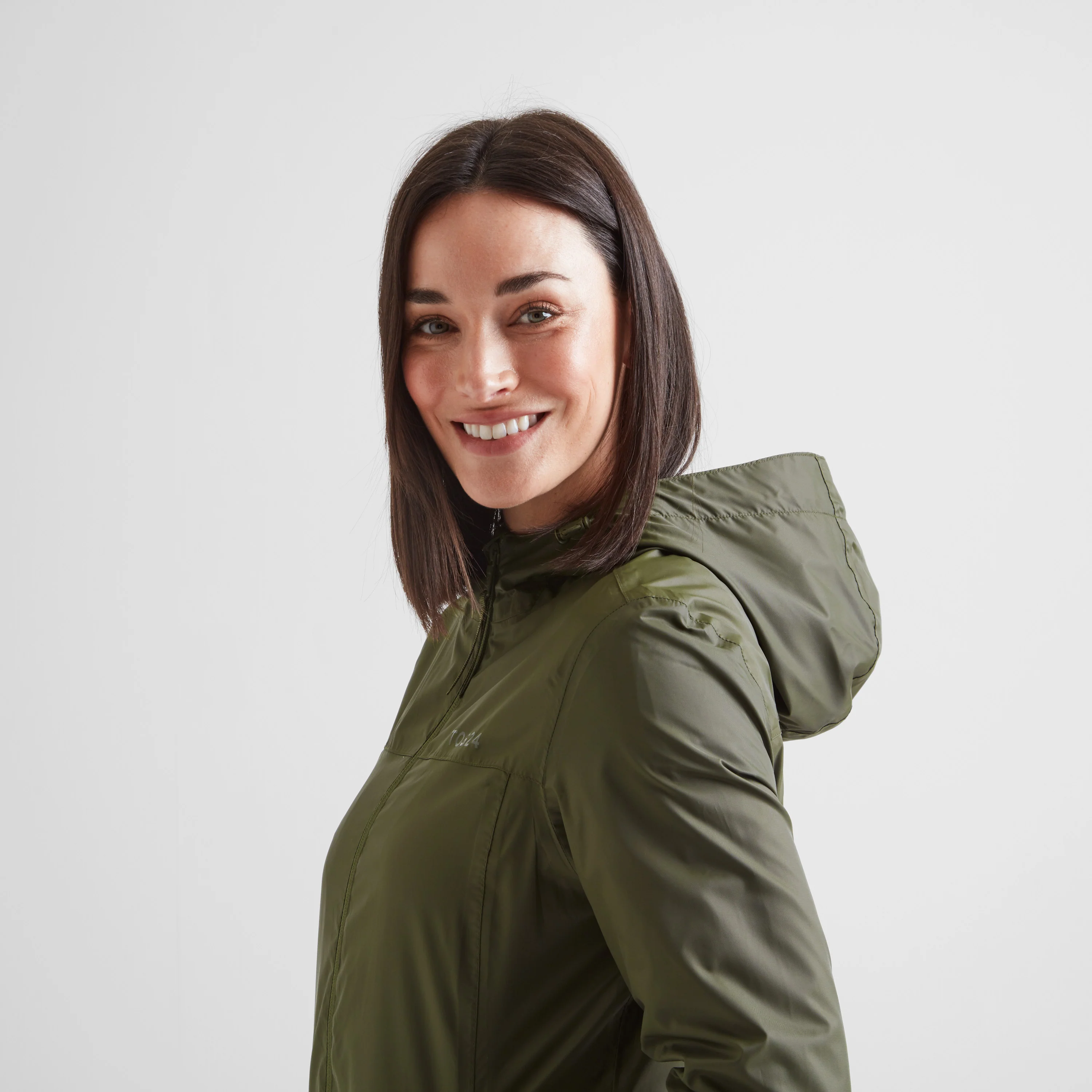Craven Womens Waterproof Packaway Jacket - Khaki - Image 5