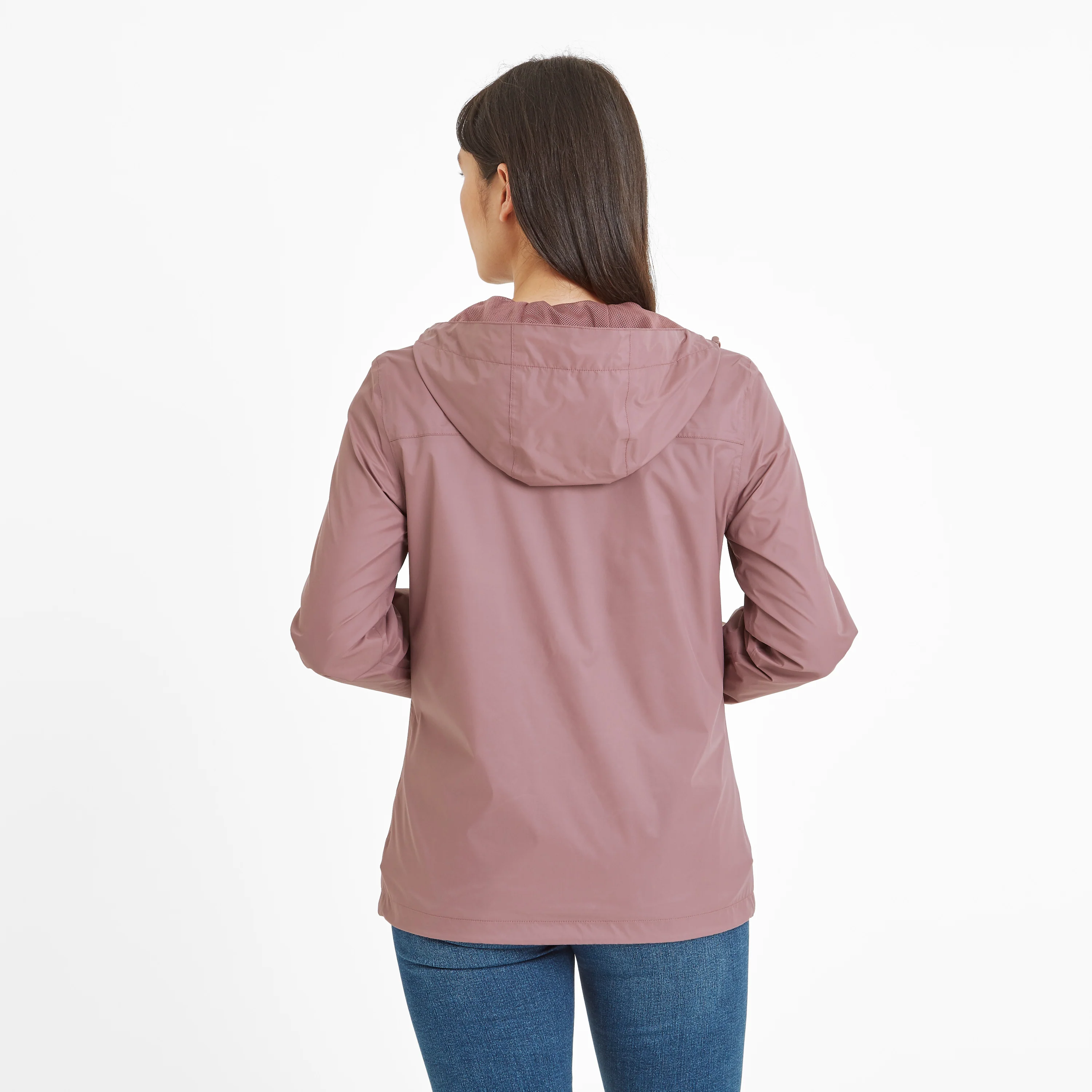 Craven Womens Waterproof Packaway Jacket - Mauve - Image 2