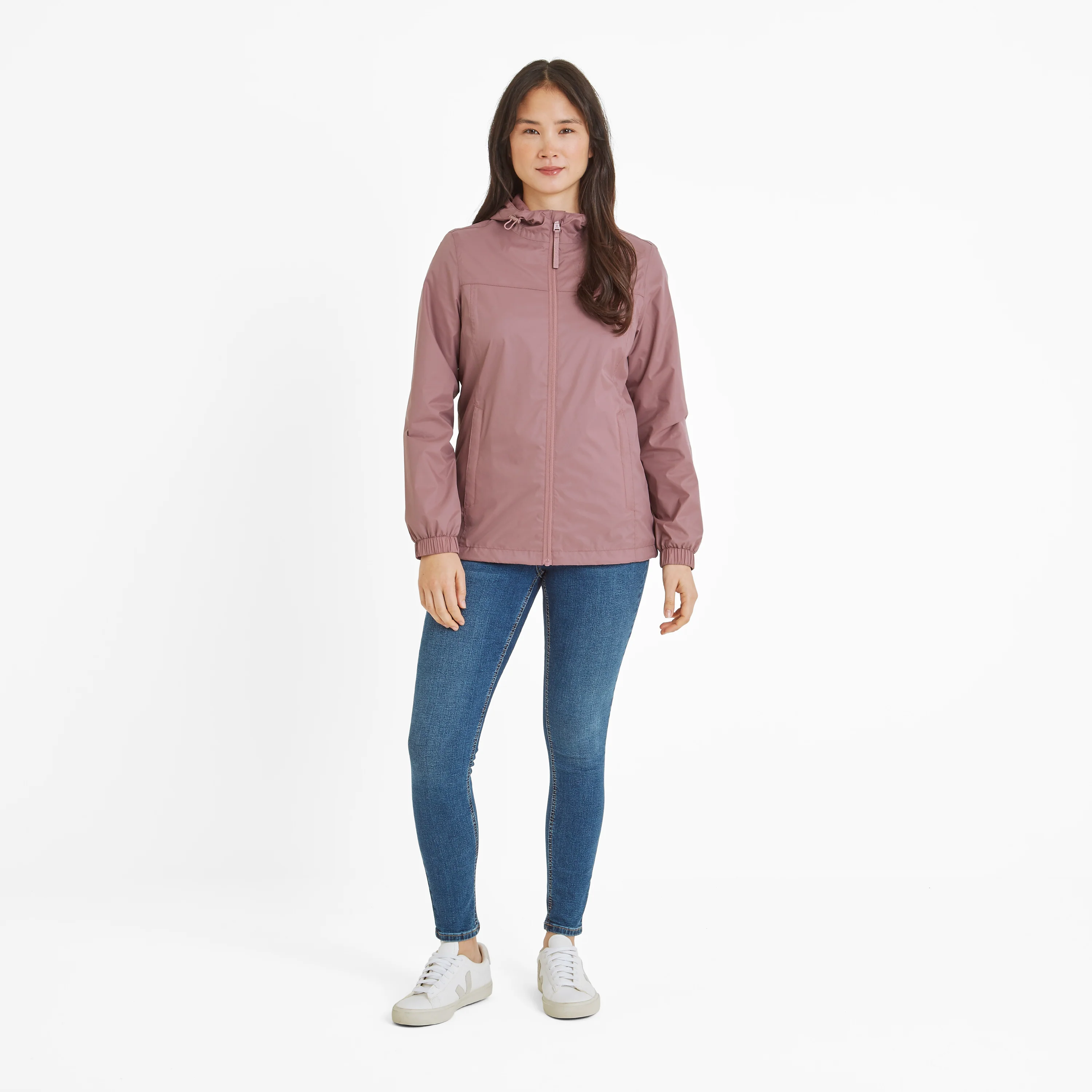 Craven Womens Waterproof Packaway Jacket - Mauve - Image 3
