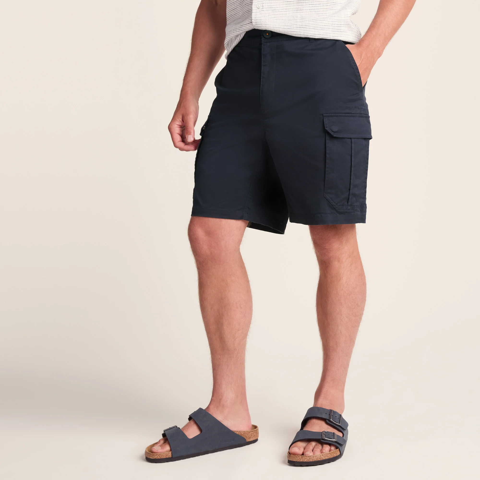 Credo Mens Supersoft Cargo Shorts - Dark Indigo - Image 2