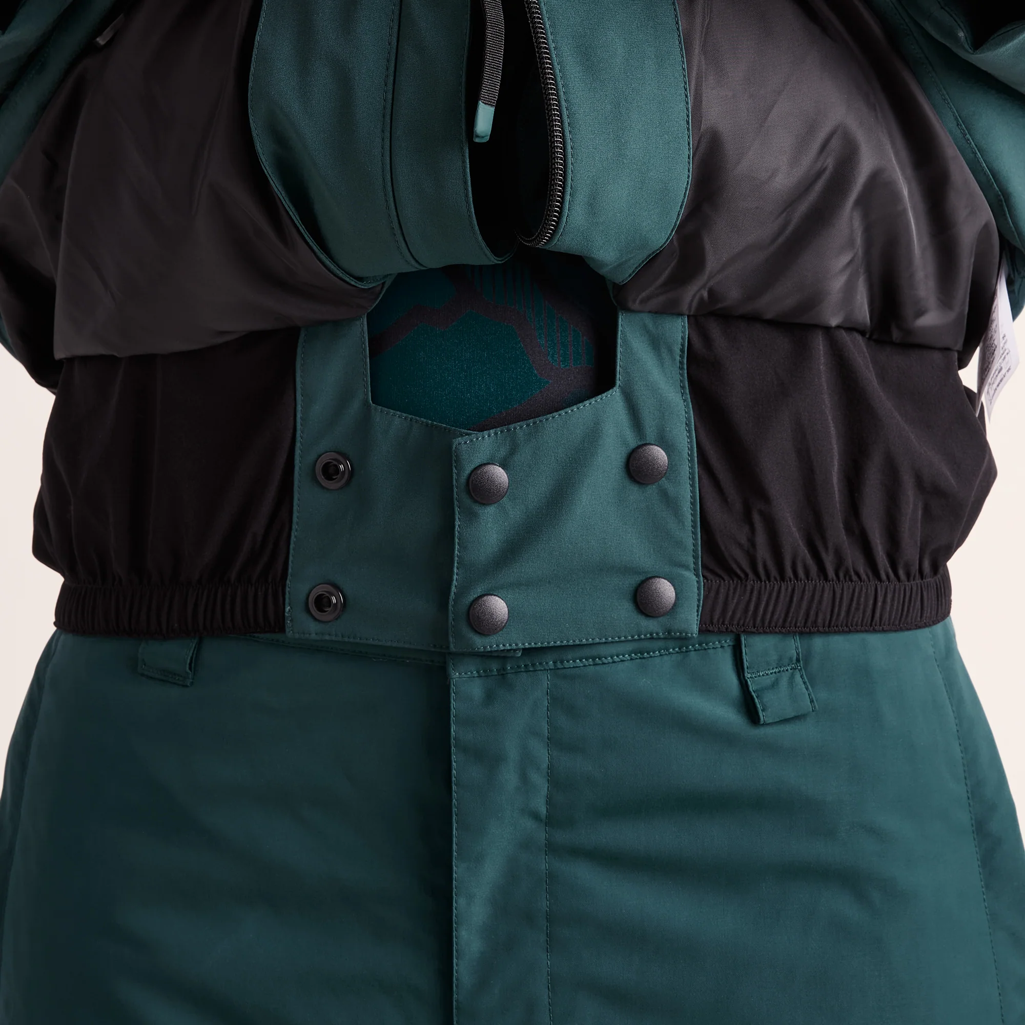 Davos Mens Shower Resistant Insulated Ski Jacket - Dark Turquoise - Image 14