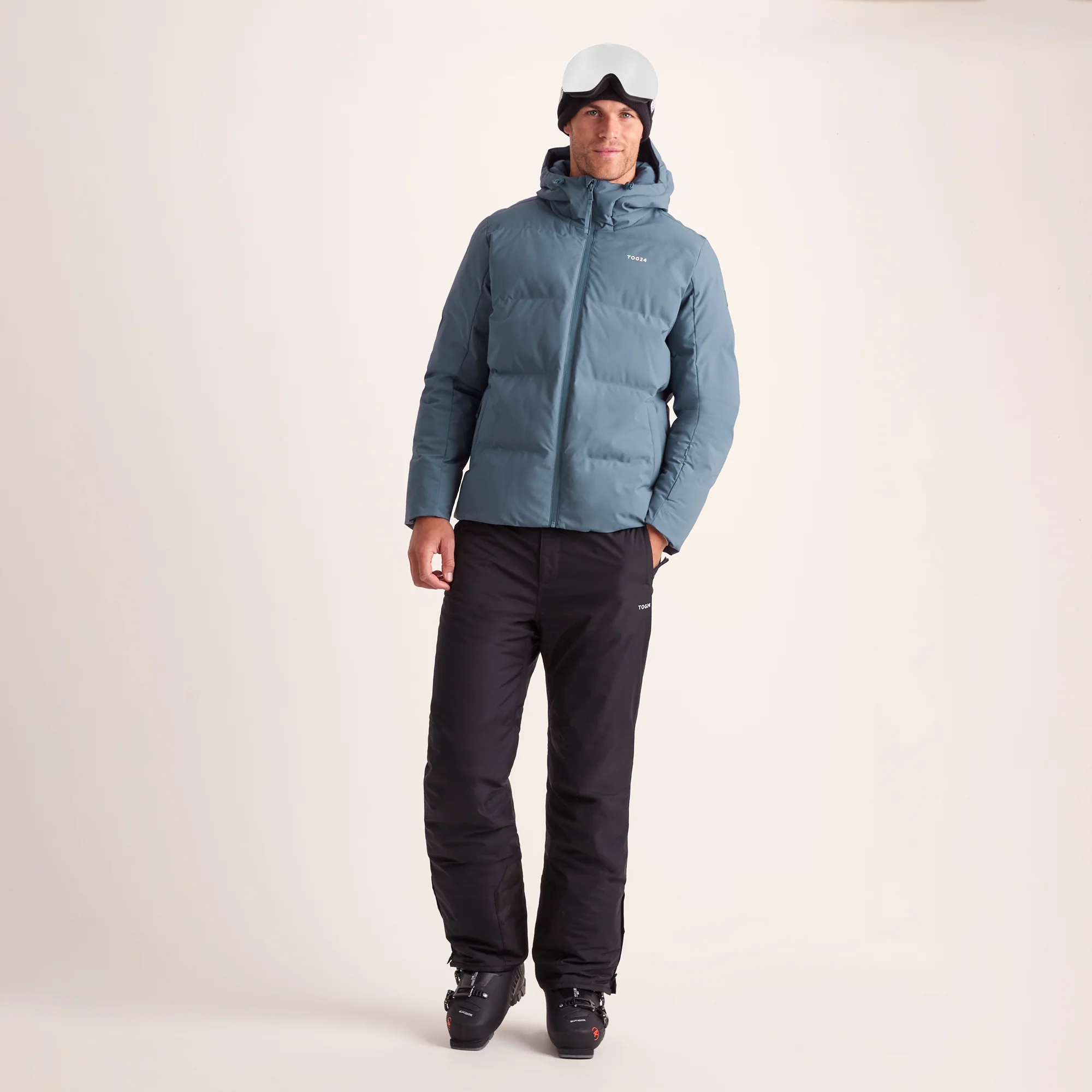 Davos Mens Shower Resistant Insulated Ski Jacket - Fjord Blue - Image 2