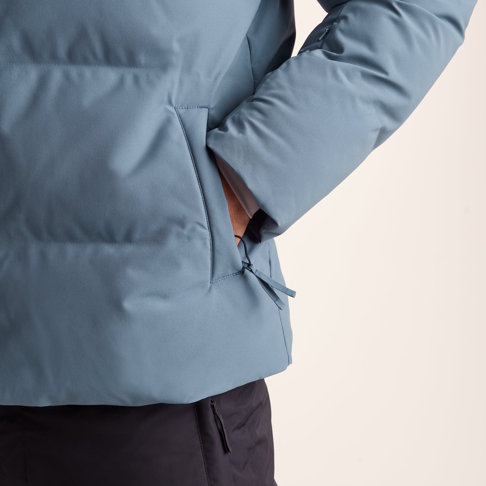 Davos Mens Shower Resistant Insulated Ski Jacket - Fjord Blue - Image 8