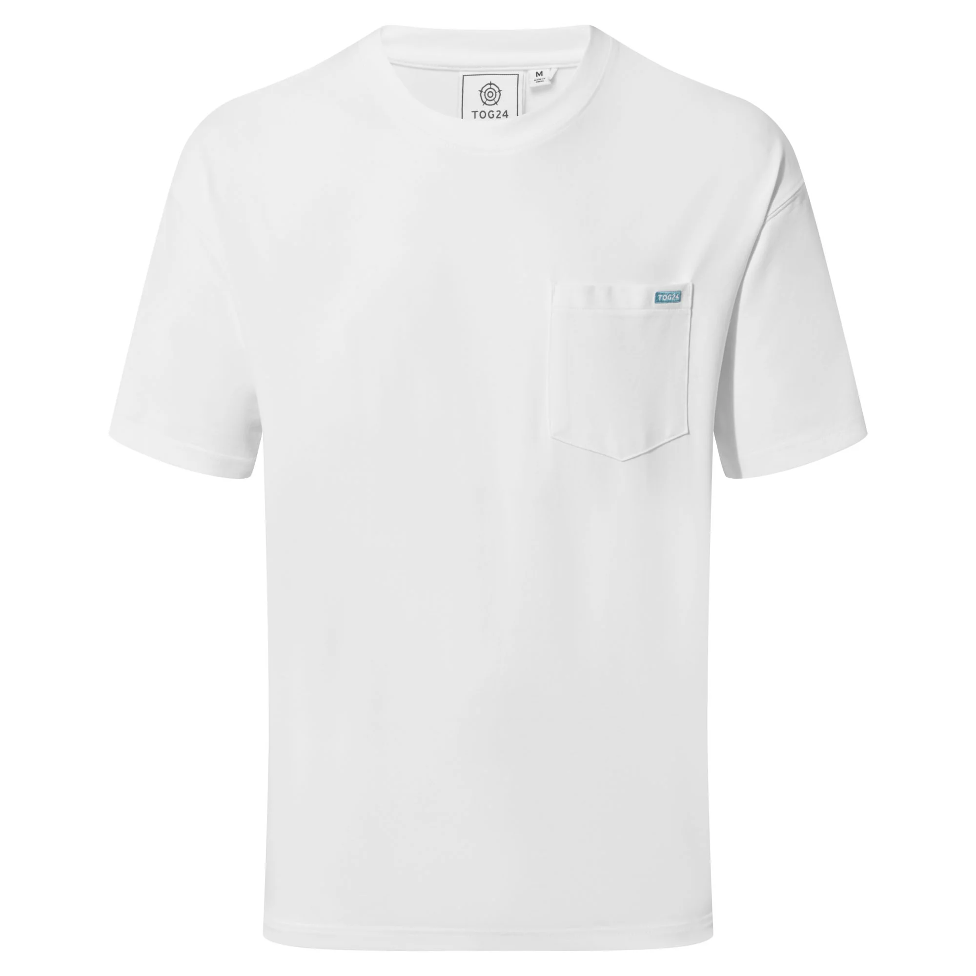 Denva Mens Oversized Premium Heavyweight 100% Cotton Jersey T-Shirt - Optic White - Image 6