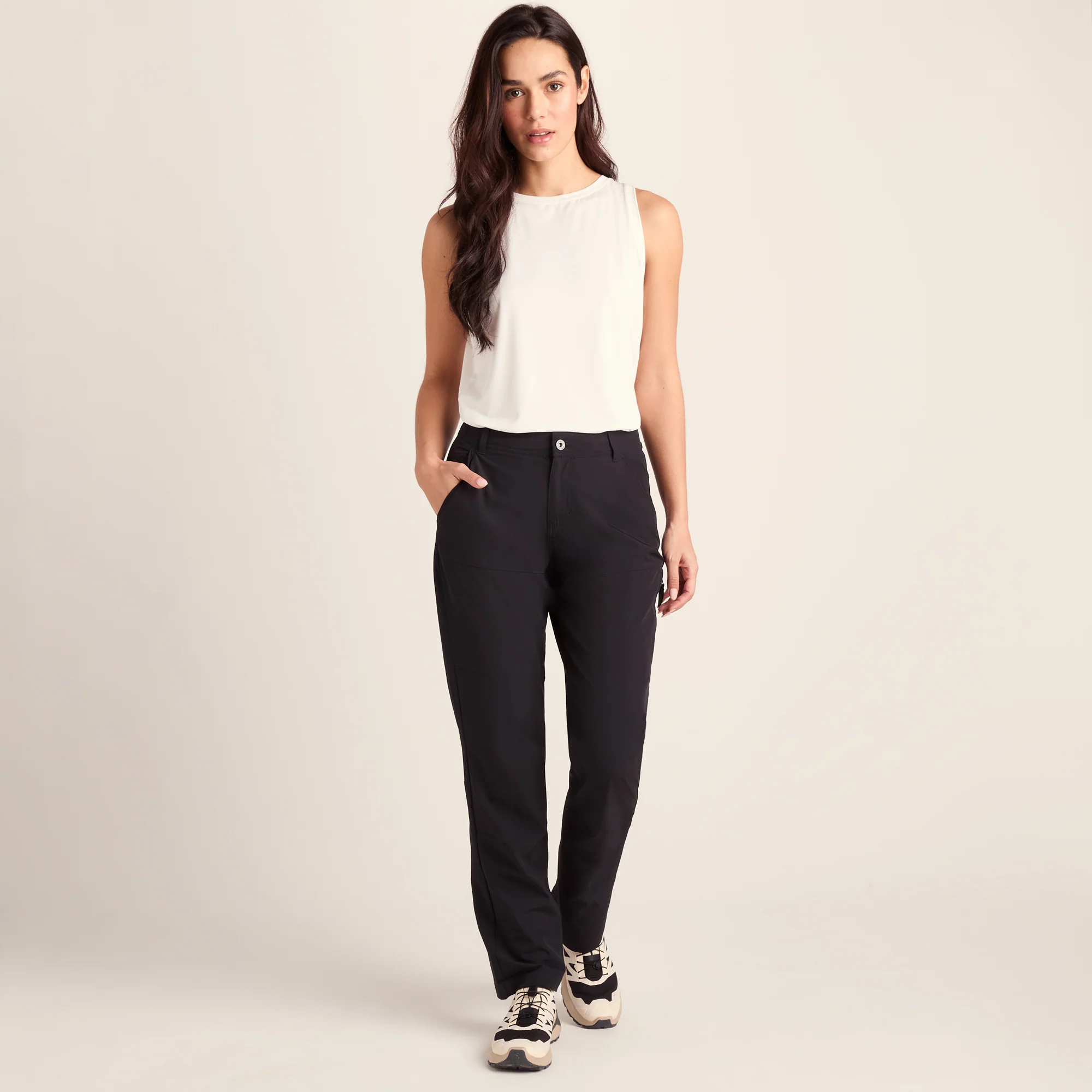 Denver Womens Walking Trousers Regular - Black - Image 2