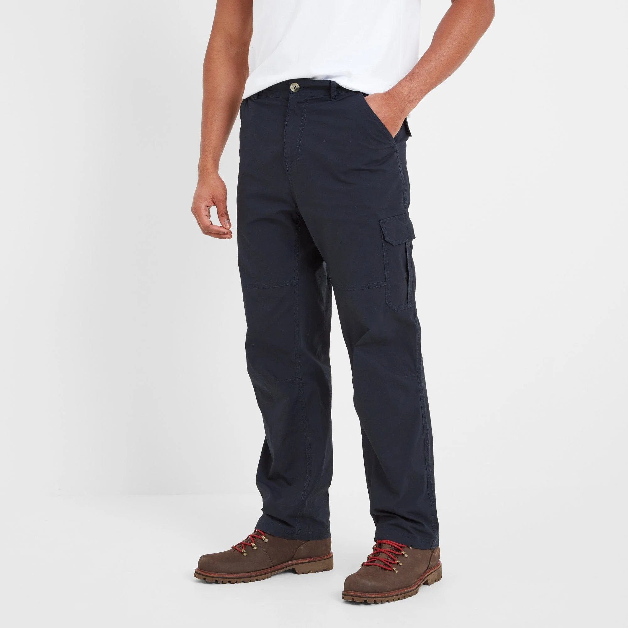 Dibden Mens Cargo Trousers Regular - Midnight - Image 4
