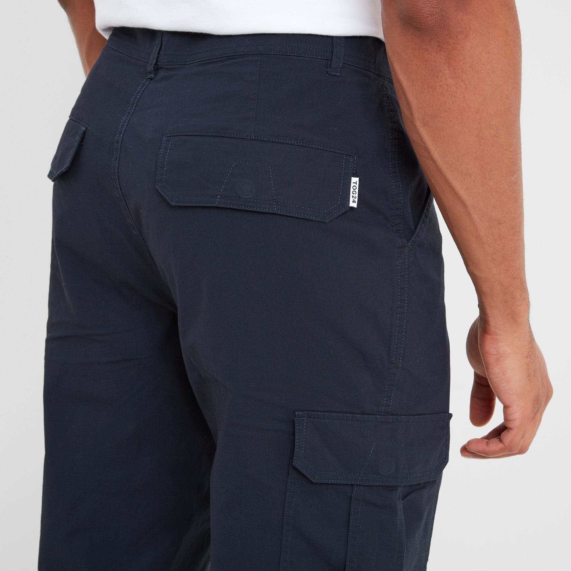 Dibden Mens Cargo Trousers Regular - Midnight - Image 6