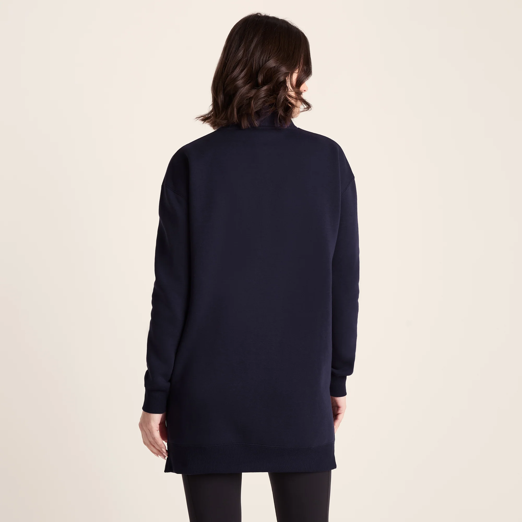 Drakeford Womens Supersoft Longline Sweat - Oxford Blue - Image 3
