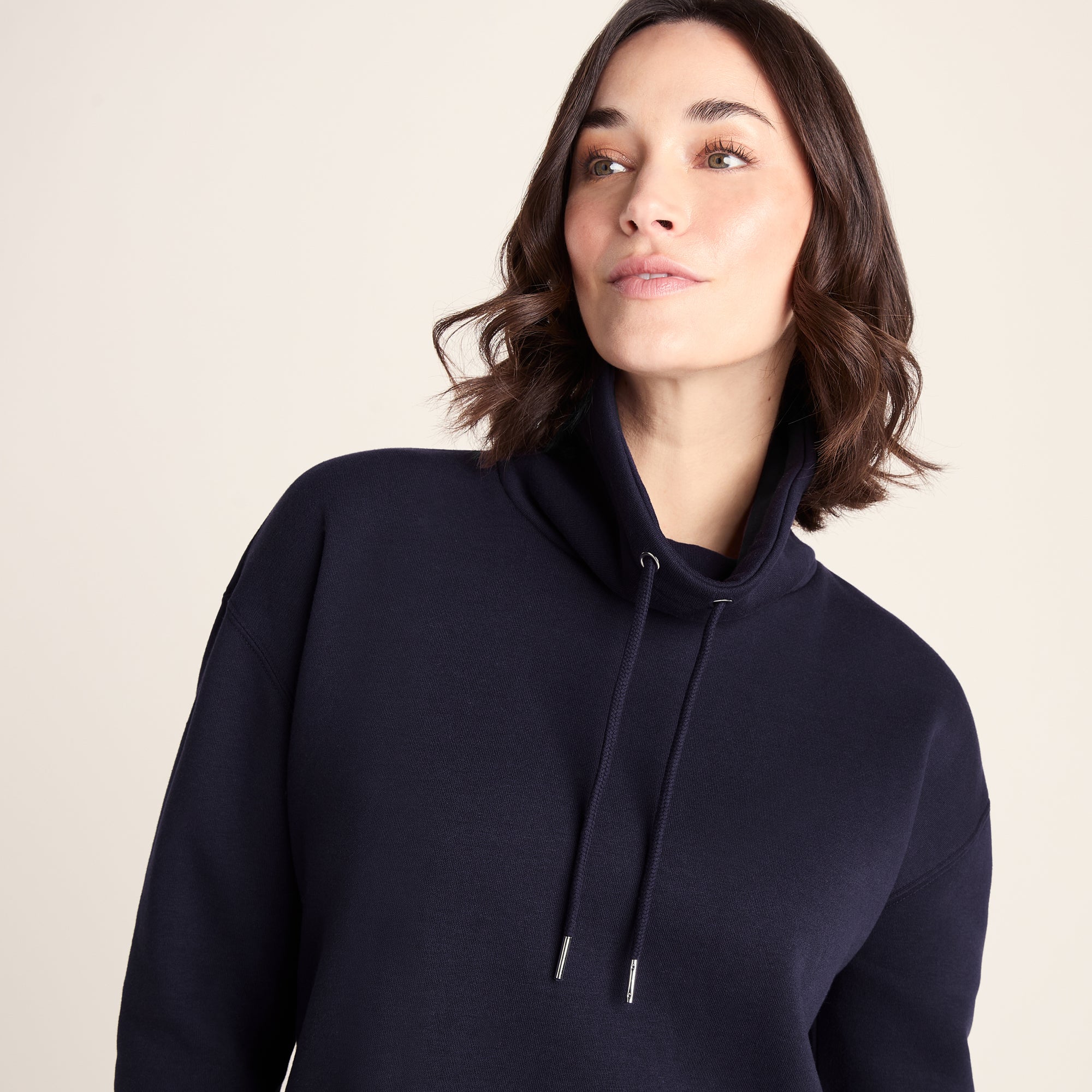 Drakeford Womens Supersoft Longline Sweat - Oxford Blue - Image 5