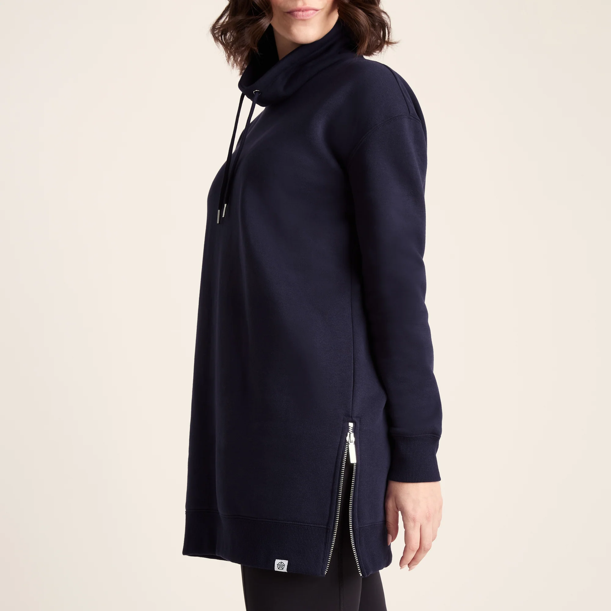 Drakeford Womens Supersoft Longline Sweat - Oxford Blue - Image 6