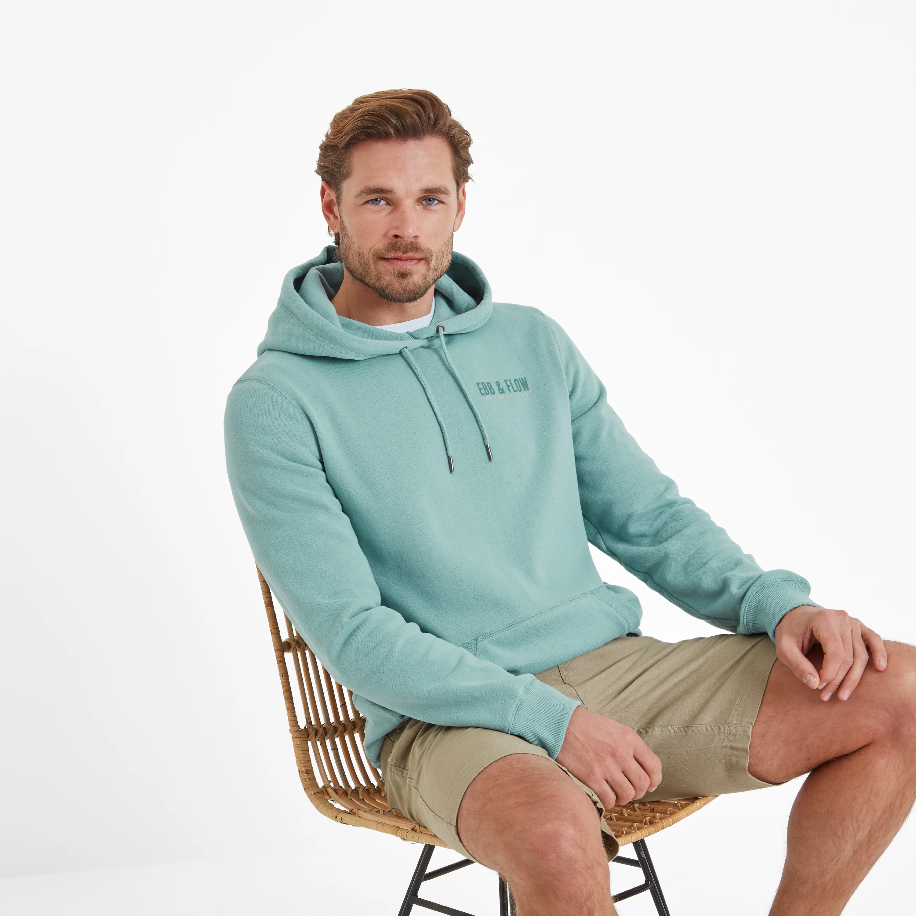 Ebb Mens Supersoft Joseph Cox Hoody - Light Sky - Image 4