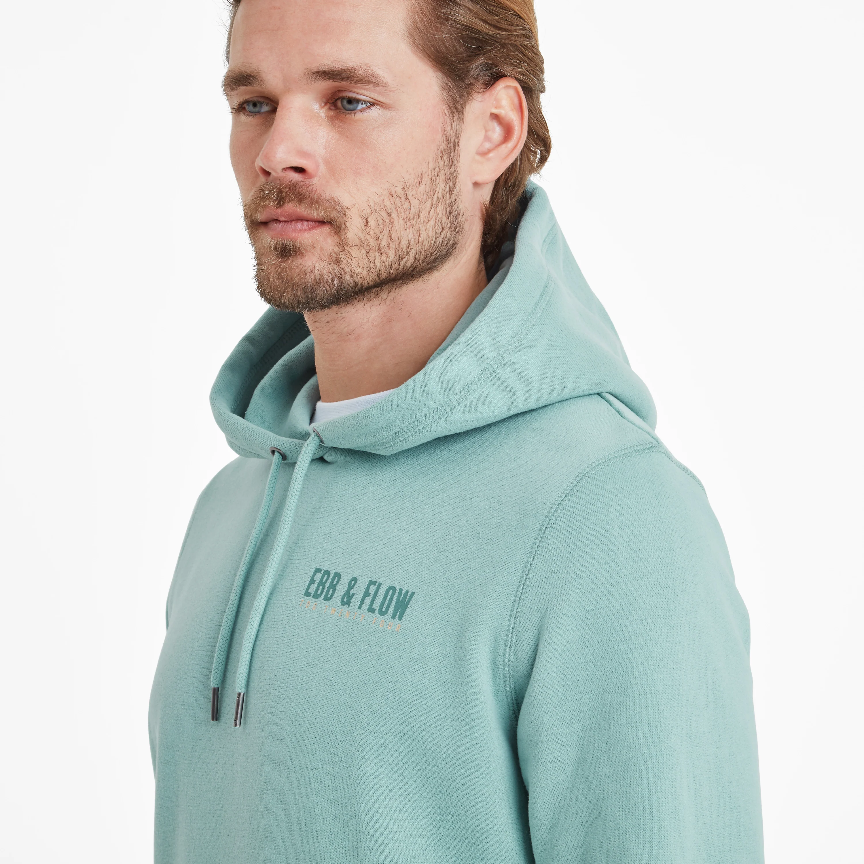 Ebb Mens Supersoft Joseph Cox Hoody - Light Sky - Image 5