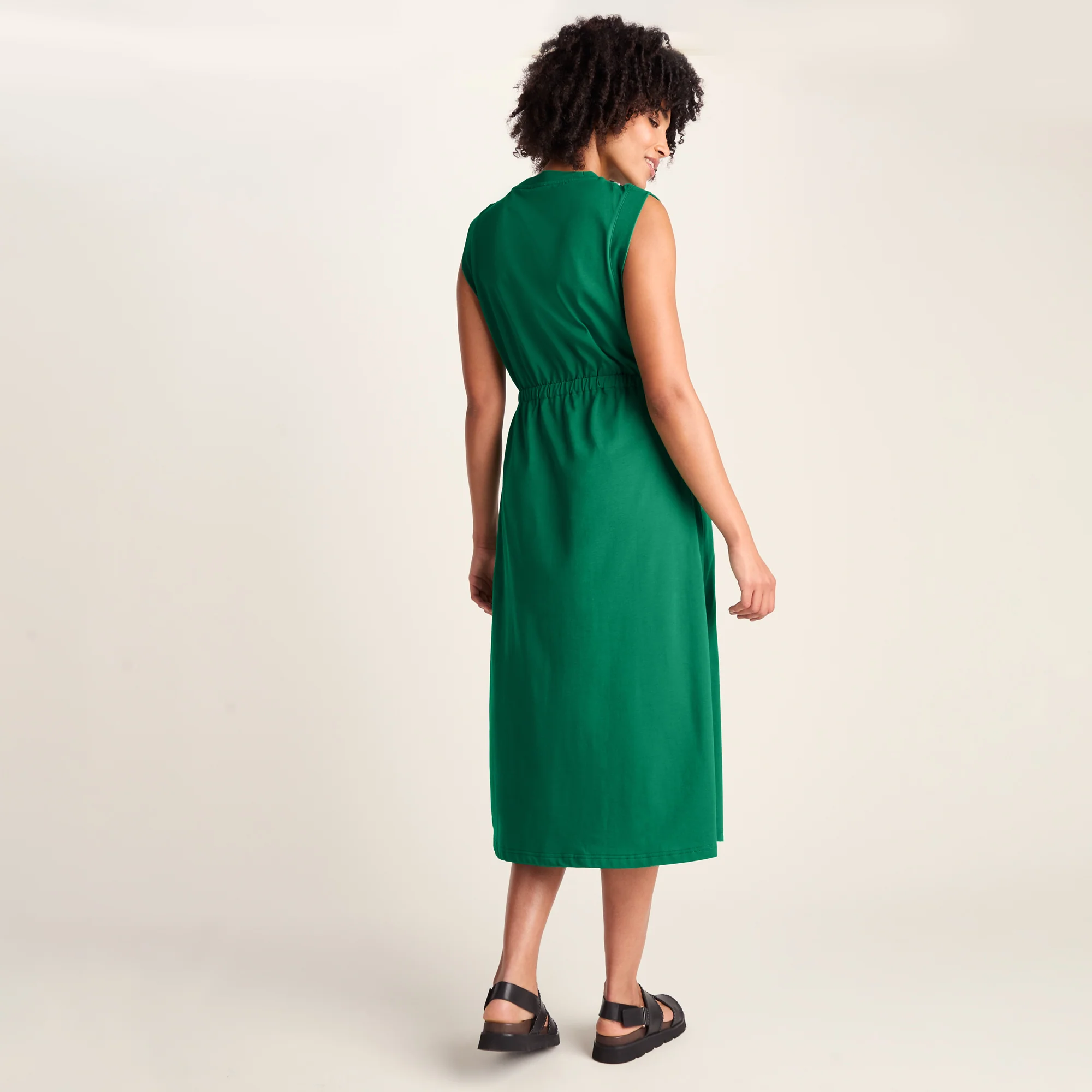 Ebony Womens Supersoft Dress - Green - Image 3