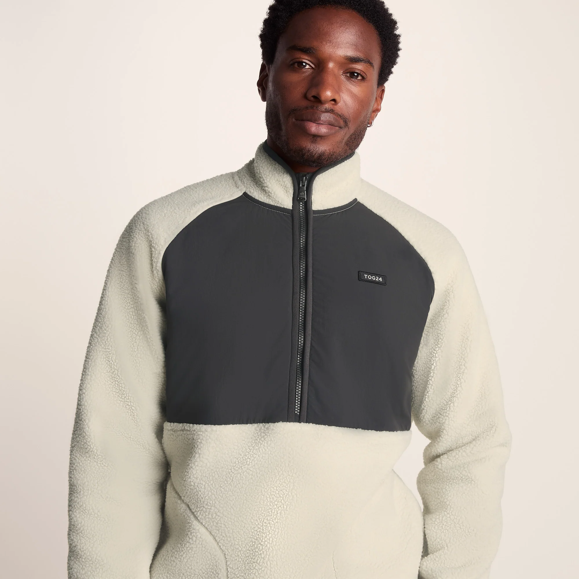 Eldon Mens Sherpa Fleece - Warm Cloud - Image 2