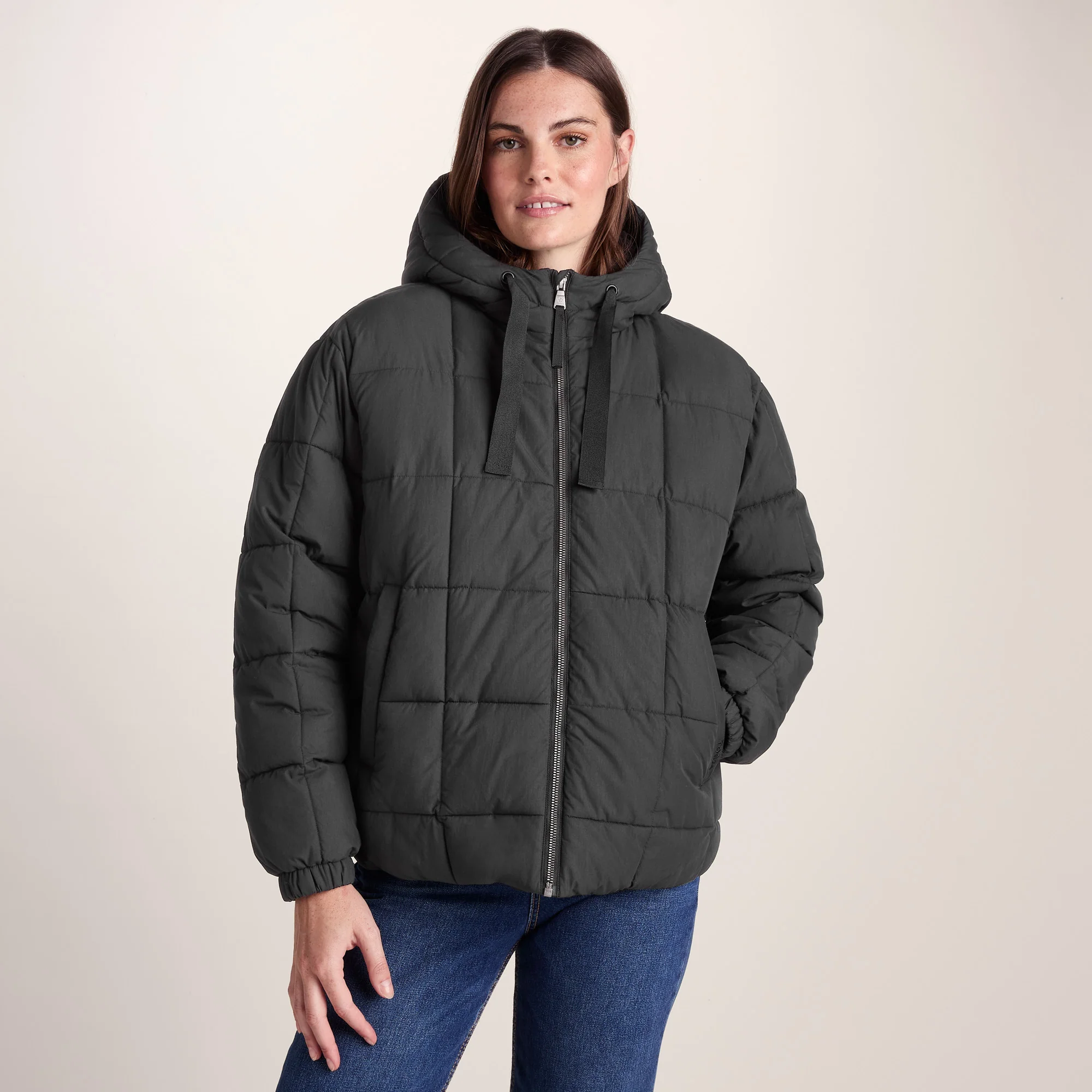 Else Womens Oversized Shower Resistant Heavy Padded Jacket - Black - Image 3