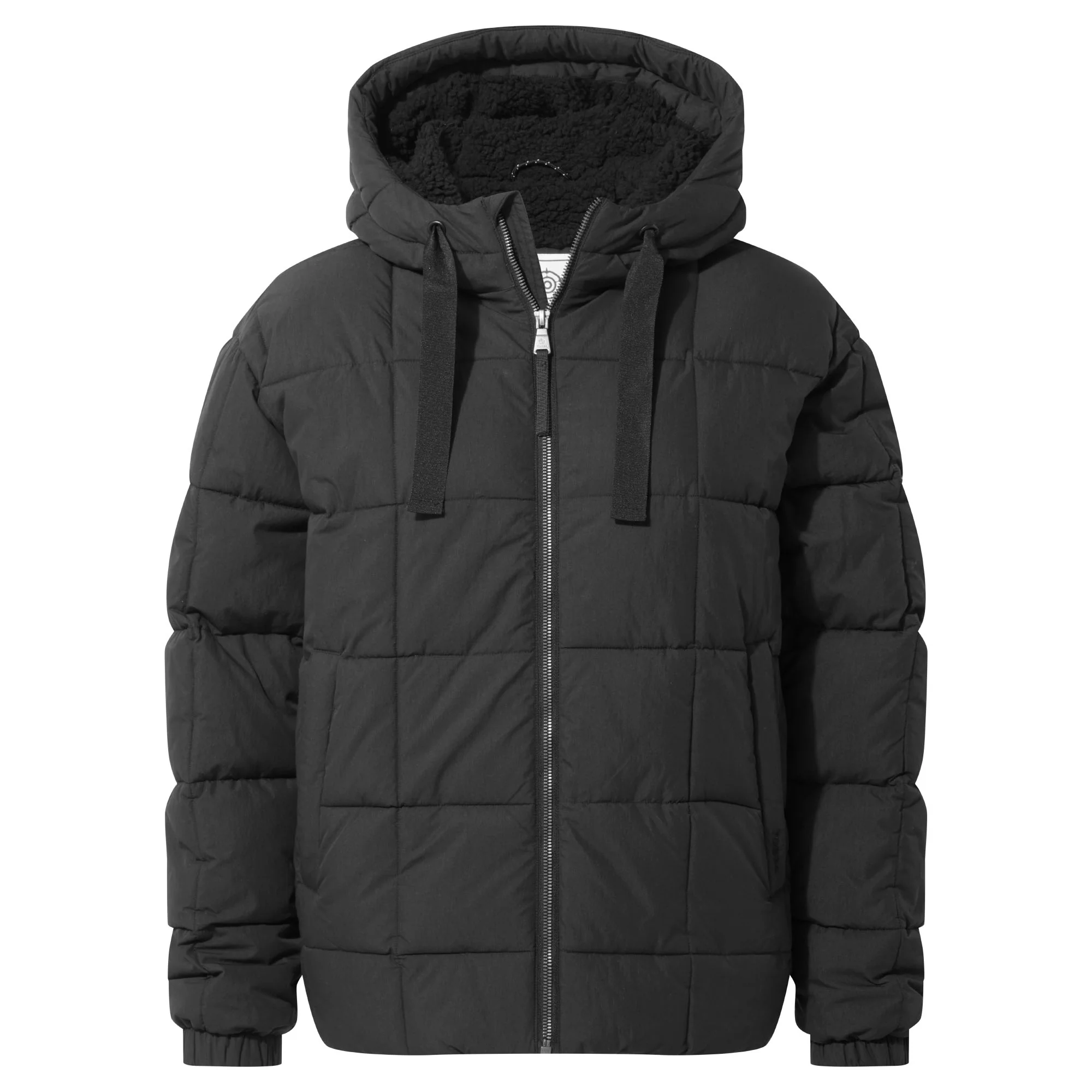 Else Womens Oversized Shower Resistant Heavy Padded Jacket - Black - Image 9