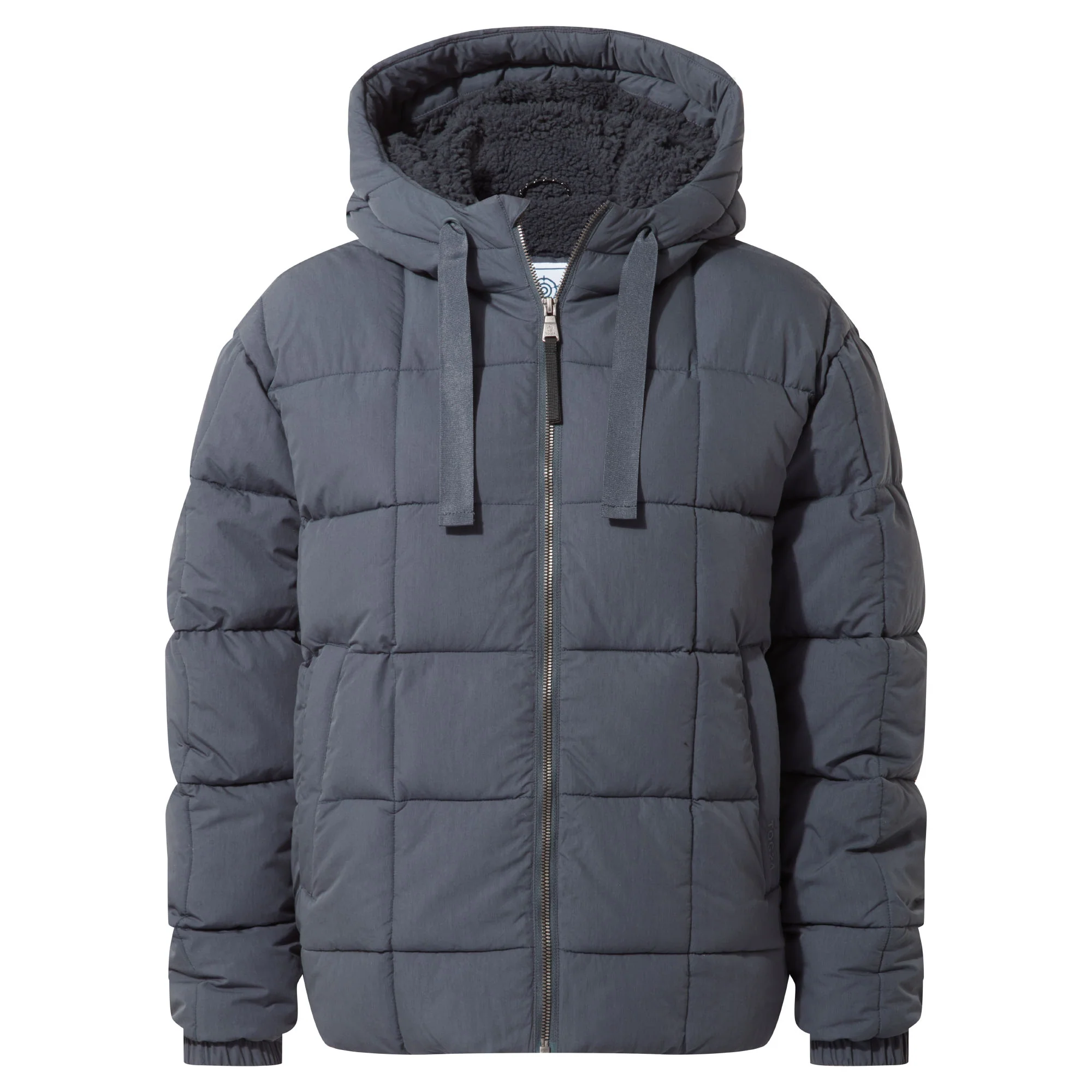 Else Womens Oversized Shower Resistant Heavy Padded Jacket - Washed Blue - Image 10