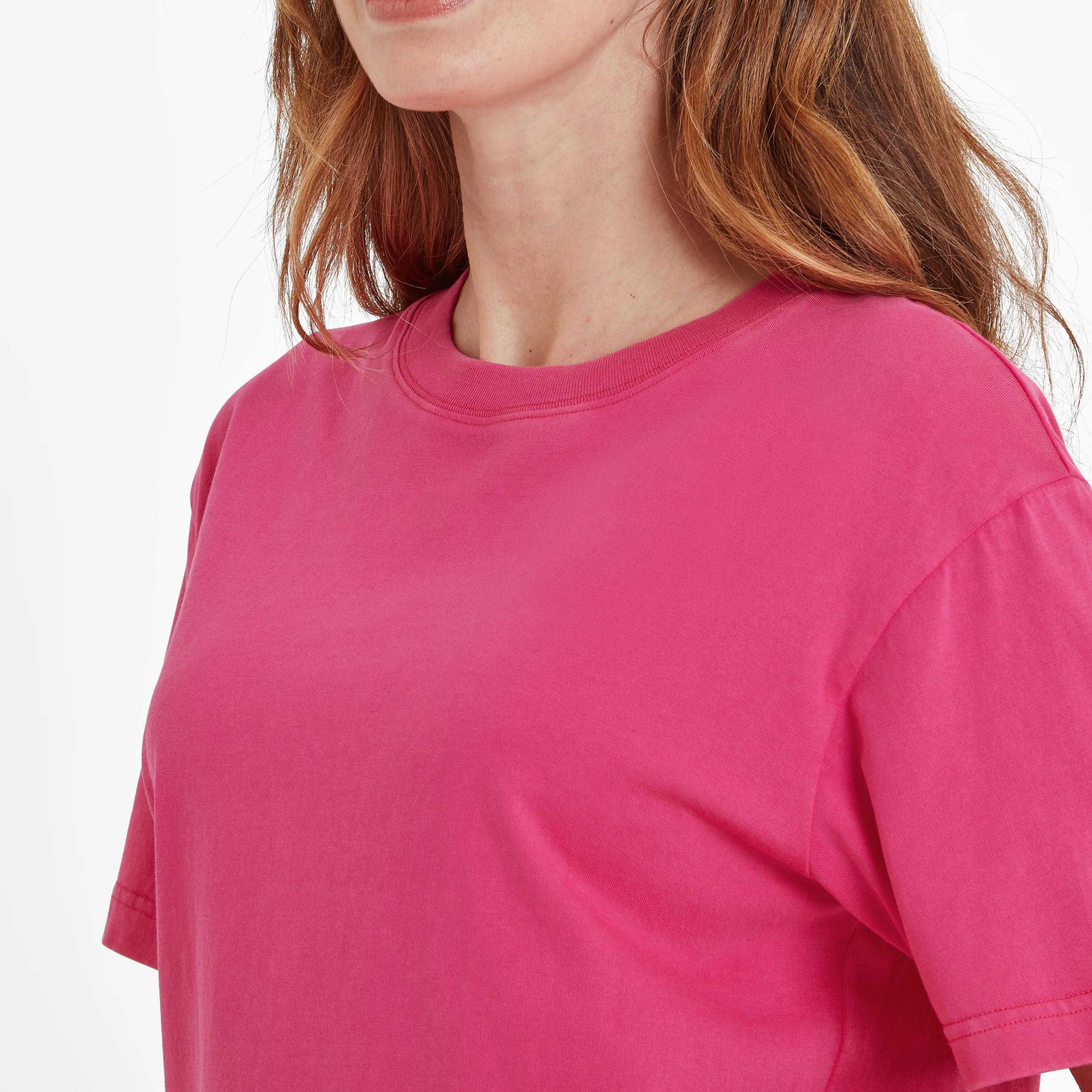 Erica Womens 100% Cotton Supersoft T-Shirt - Hibiscus Pink - Image 5