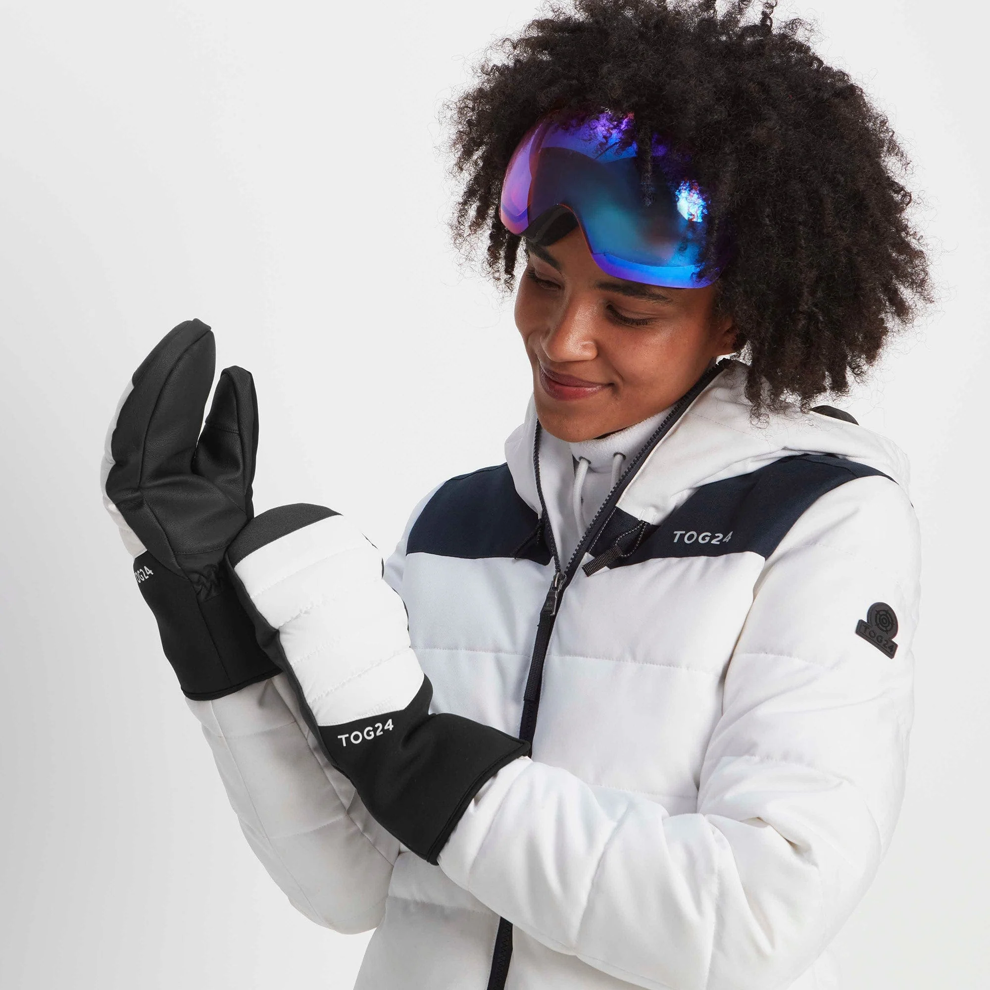 Escapade Ski Mitts - Optic White - Image 2