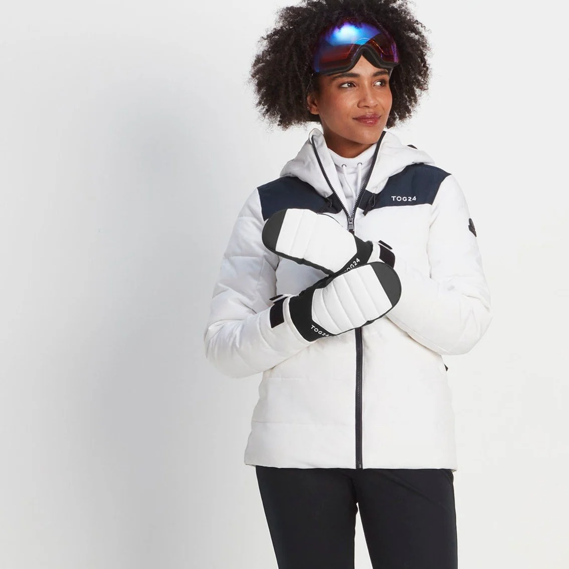 Escapade Ski Mitts - Optic White - Image 4