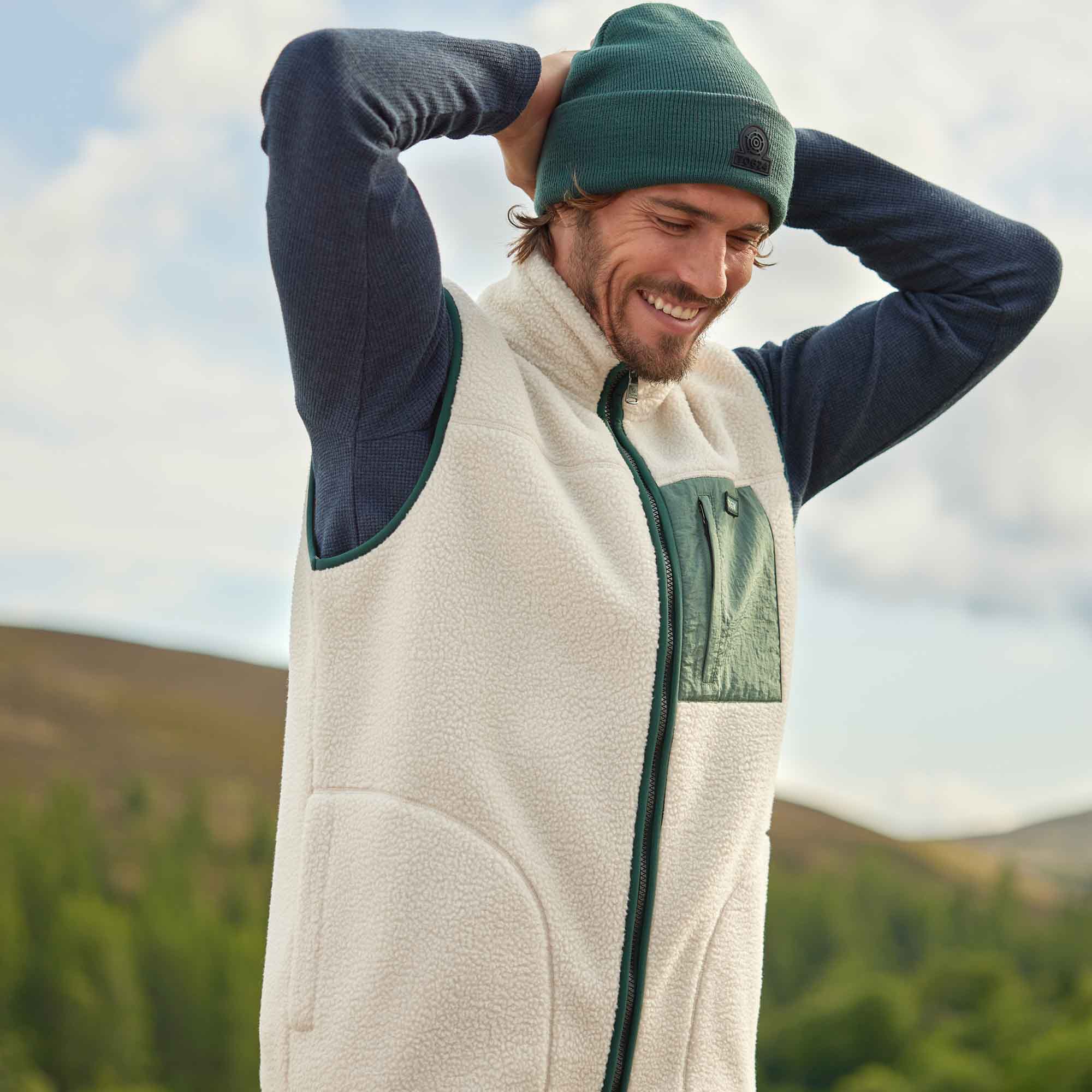 Evan Mens Sherpa Gilet - Warm Cloud - Image 6