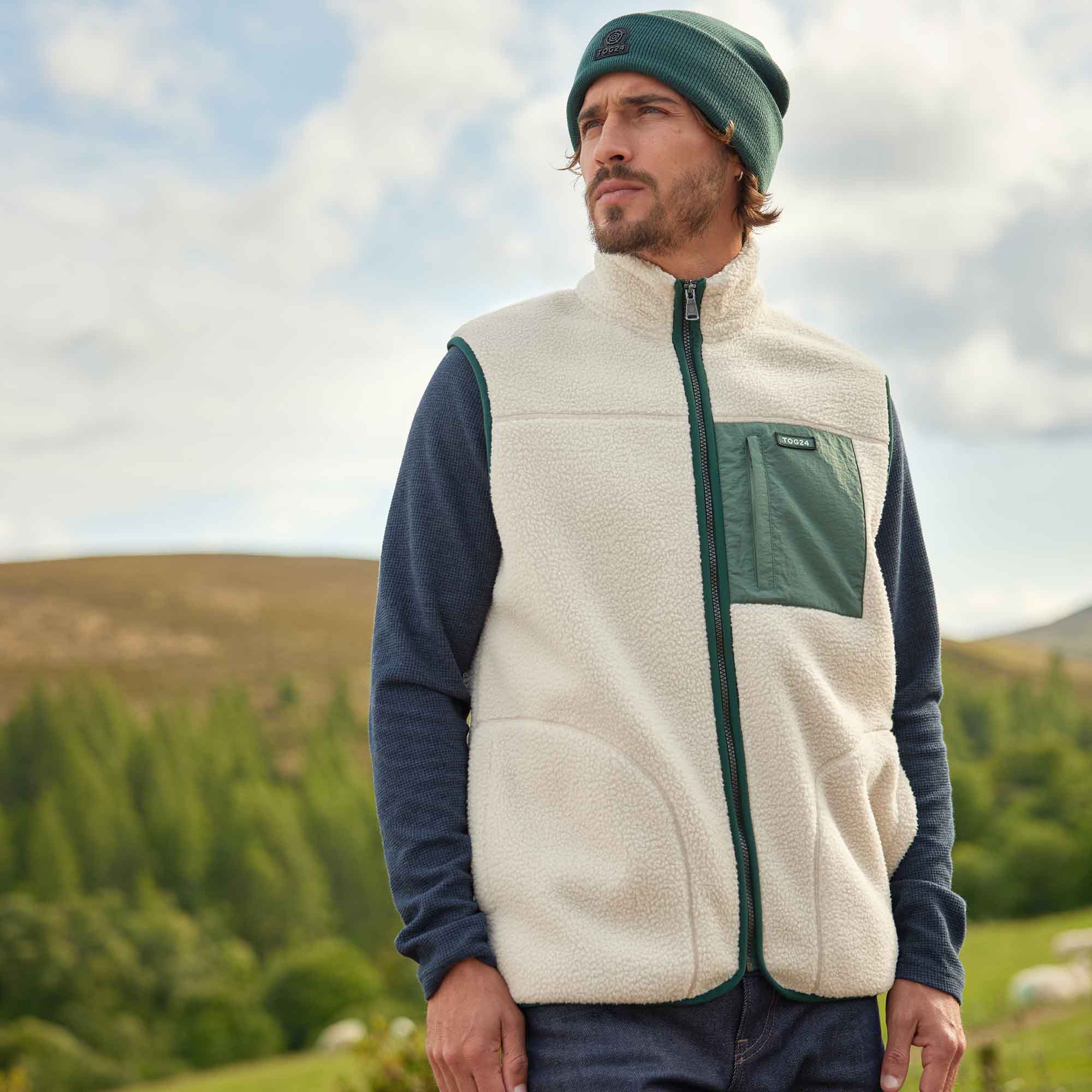 Evan Mens Sherpa Gilet - Warm Cloud - Image 8