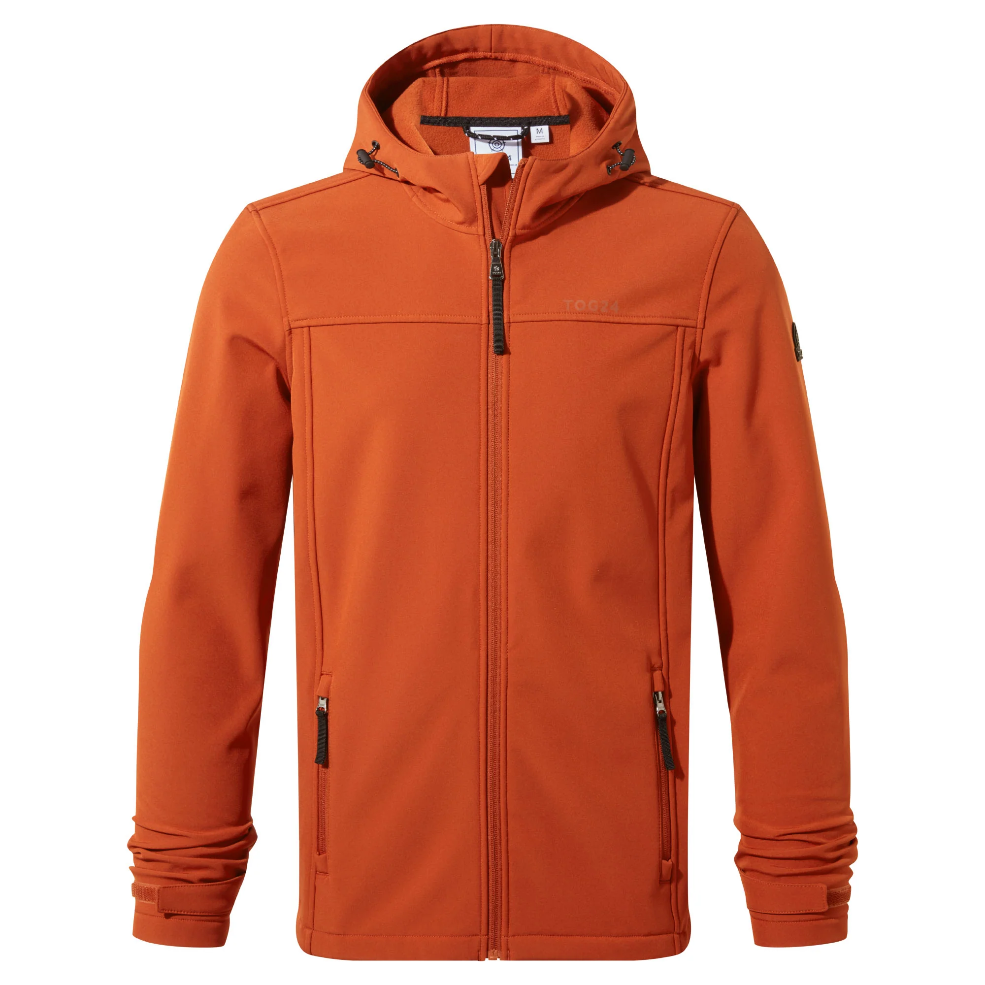 Feizor Mens Shower Resistant Softshell Hooded Jacket - Burnt Orange - Image 10