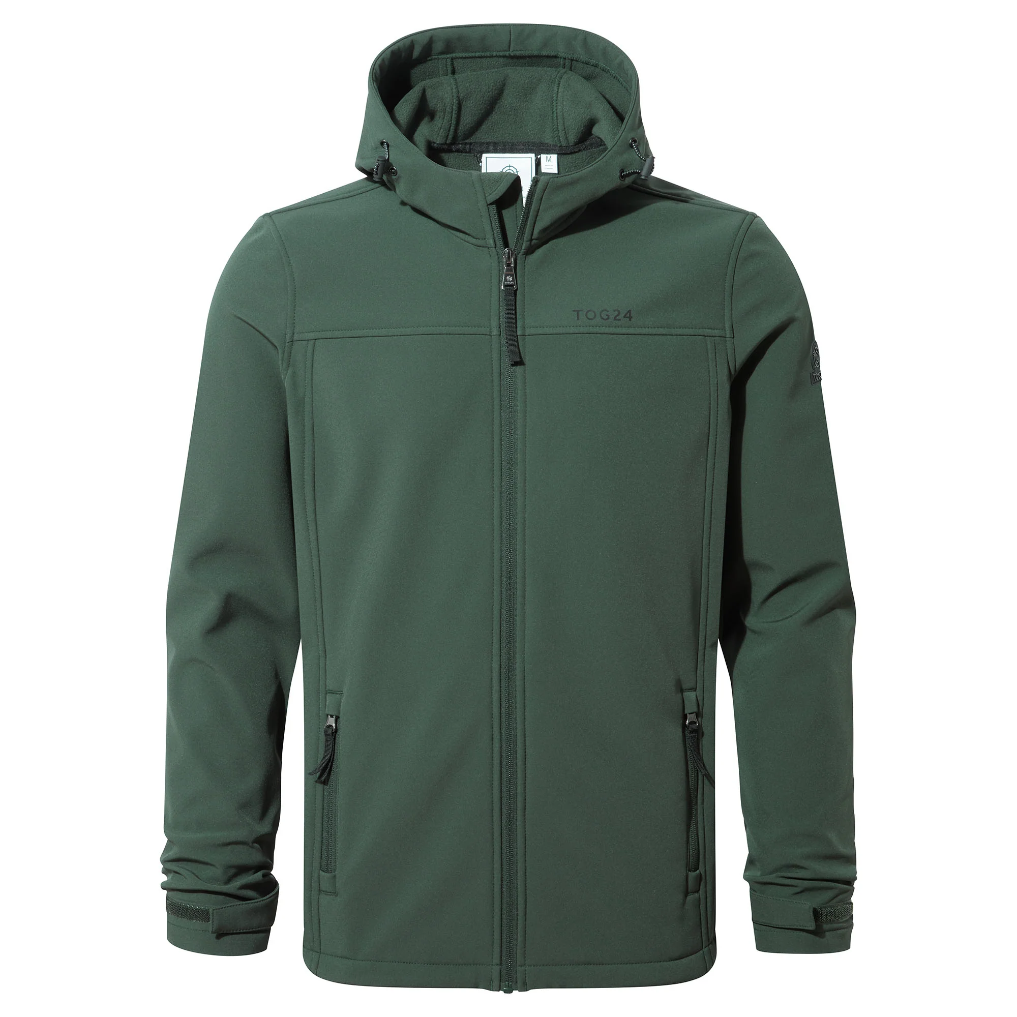 Feizor Mens Shower Resistant Softshell Hooded Jacket - Racing Green - Image 7